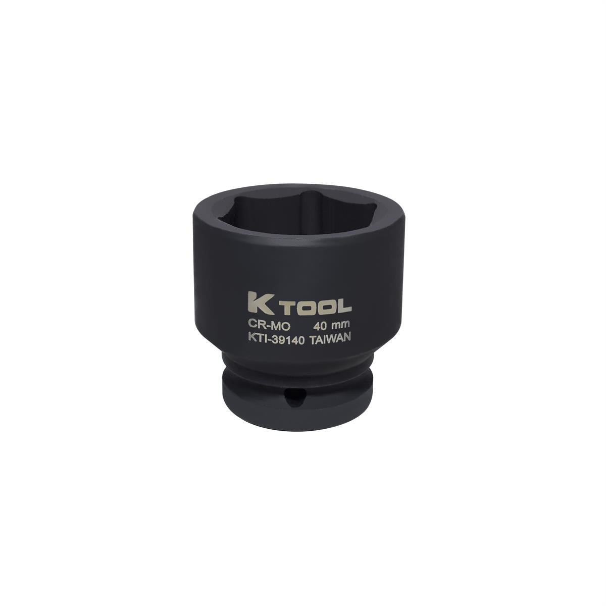 K-Tool 39140 40mm x 3/4″ Drive 6pt Metric Standard Impact Socket