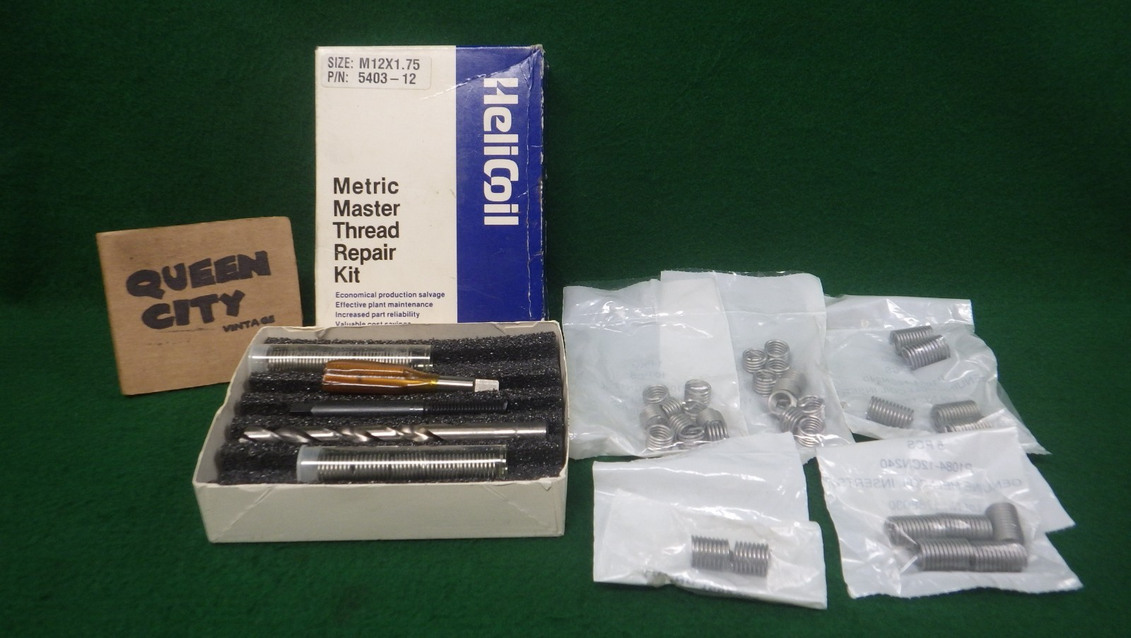Helicoil Master Thread Repair Kit m12 x 1.75 5403-12 +Extra Inserts