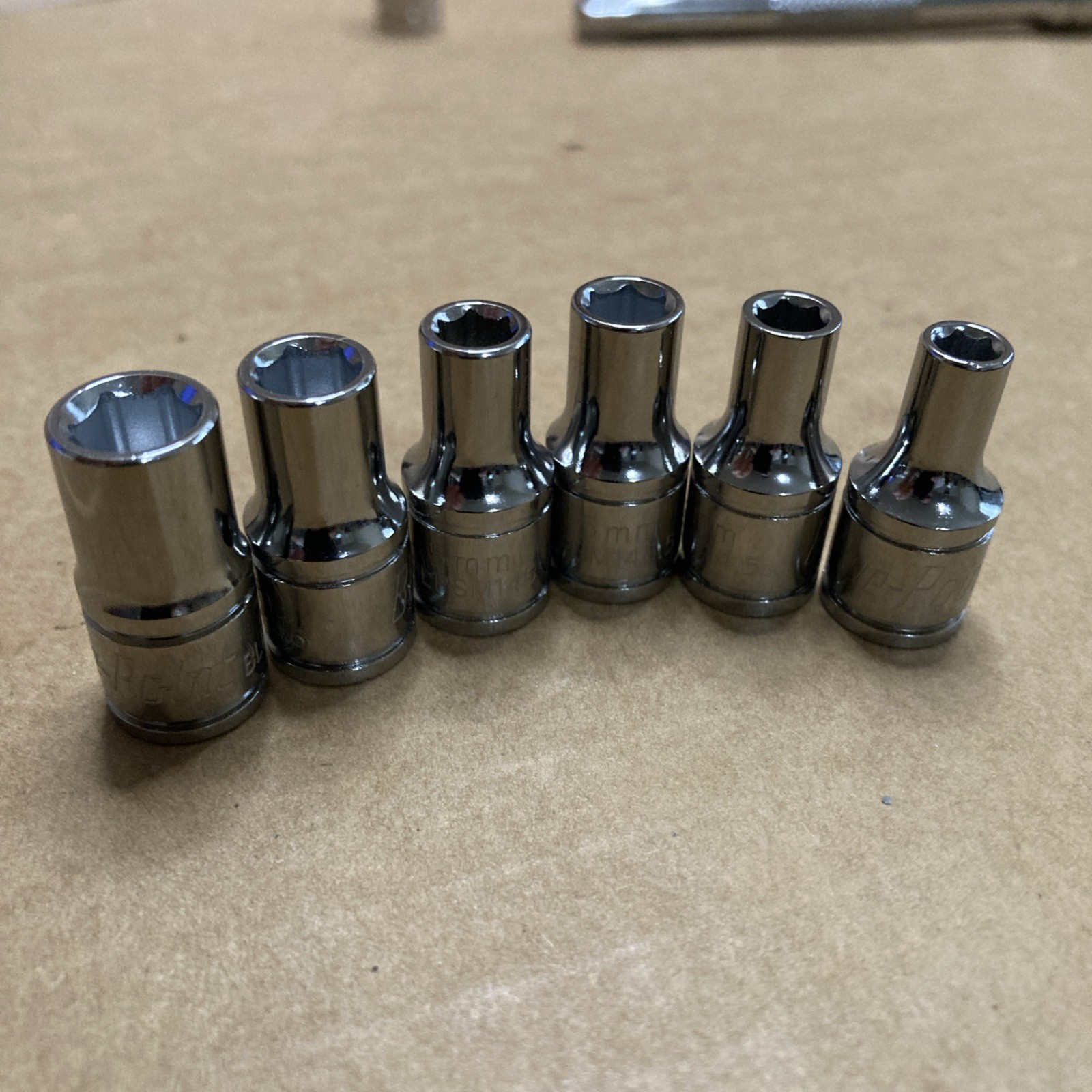 Blue-Point 1/4″ Drive Socket Lot 12 pieces 11-14mm 4-7mm 4″ Extension 1/4″ 8 pt.