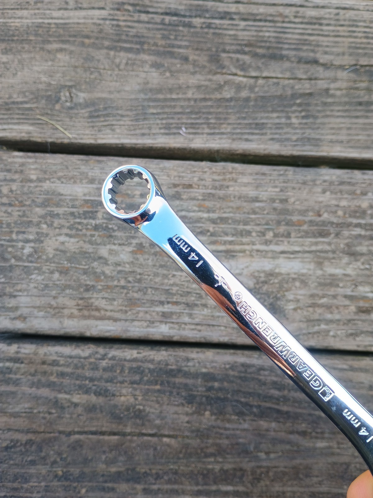 Gear Wrench 14mm Combination Wrench 12 Point Polished Chrome 7.5″ Long