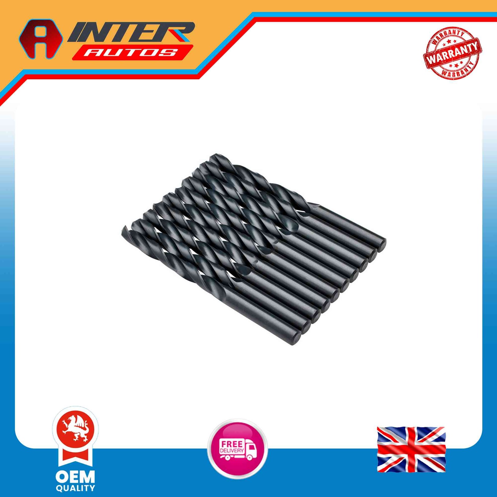 Draper Expert HSS Drill Bit, 8.5 x 220mm (Pack of 10) 38814