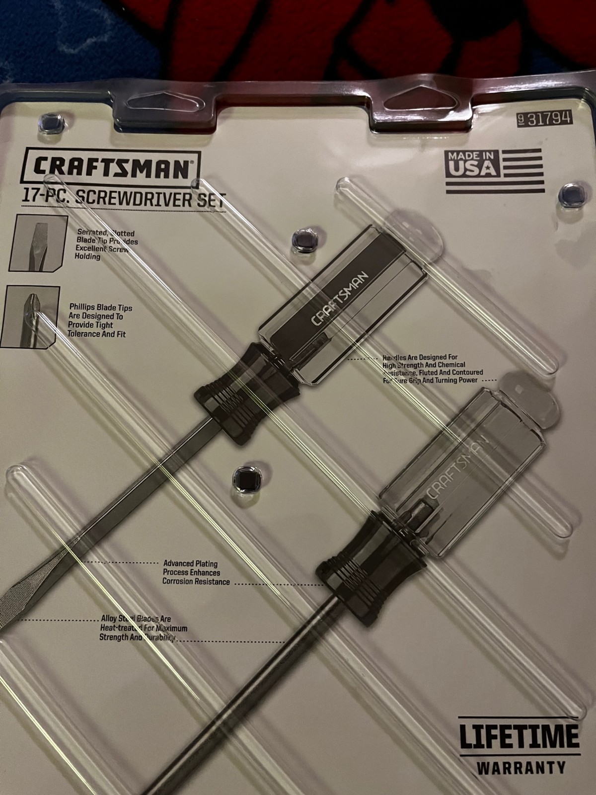 Craftsman Phillips Slotted Screwdriver Set, MADE IN USA (17 pcs) – Part # 31794