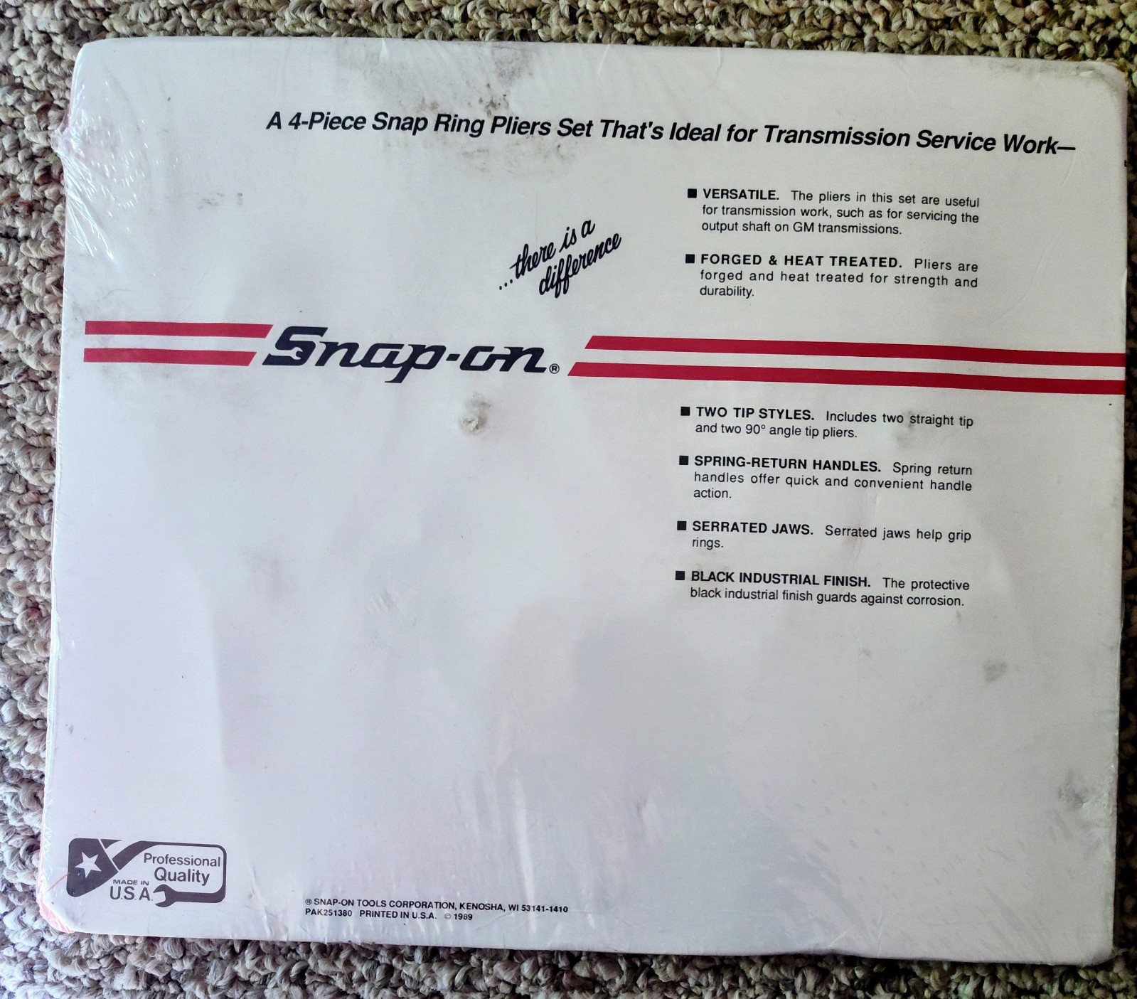 Snap-On 4 Piece Snap Ring Pliers Set SRP400A PRICE REDUCTION!