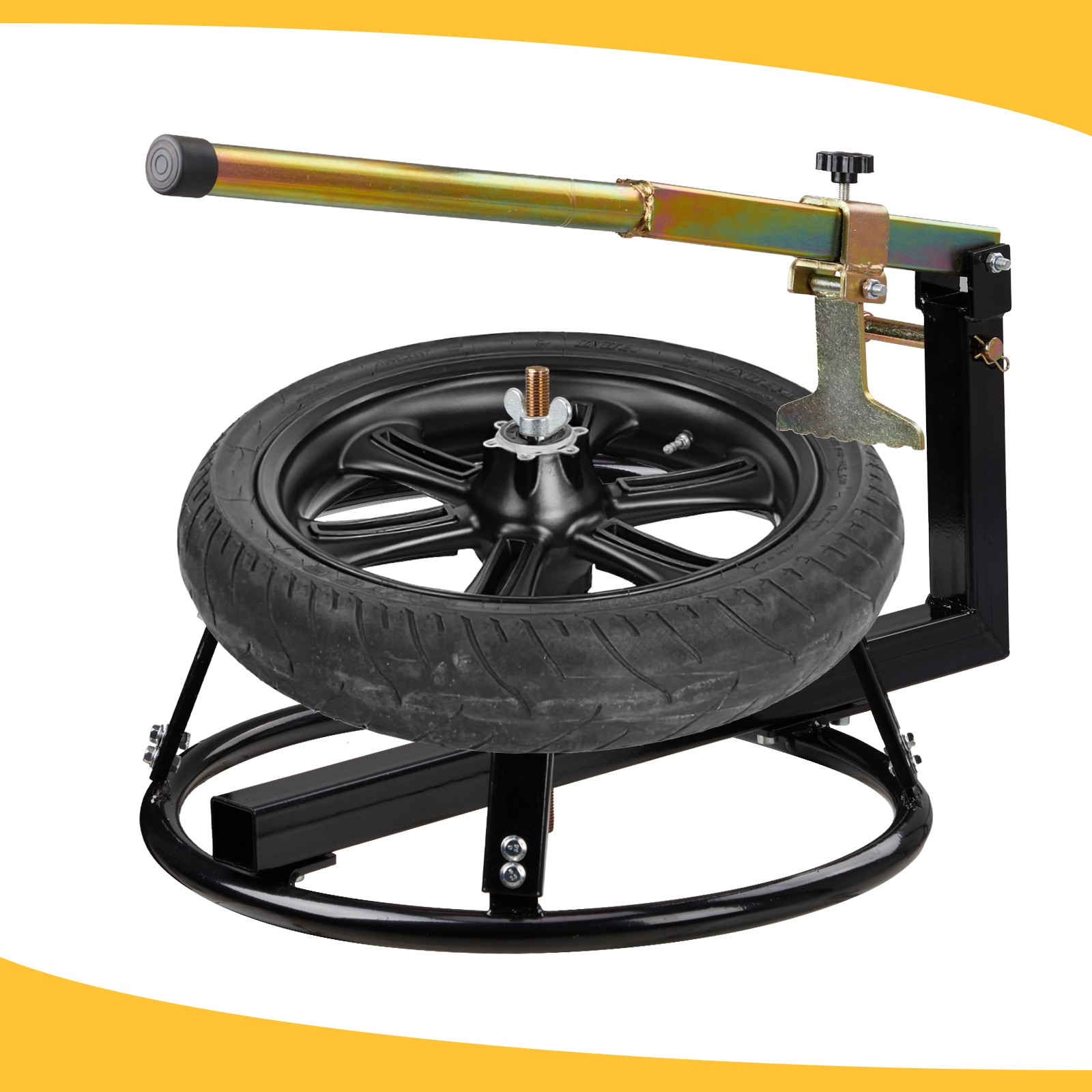 Portable Motorcycle Tire Changing Stand with Bead Breaker Pro Motorsport Product
