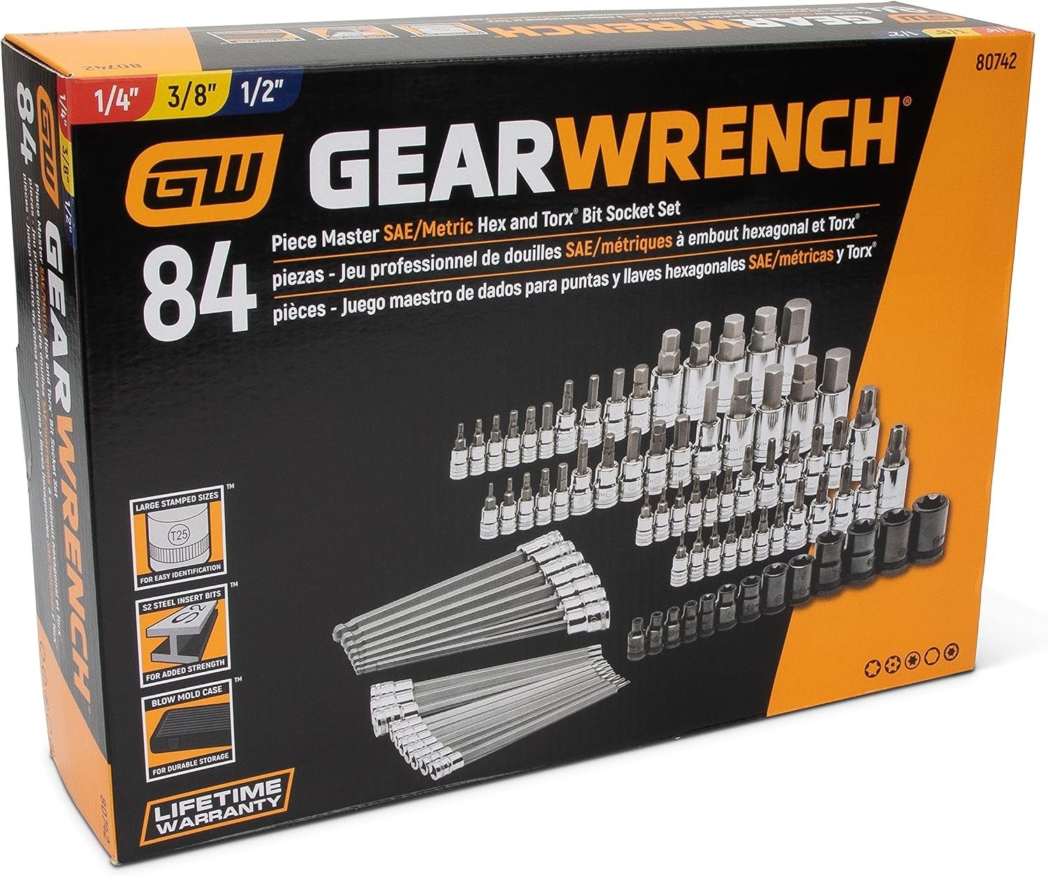 GearWrench 84 Pc. Hex & Torx Bit Socket Set