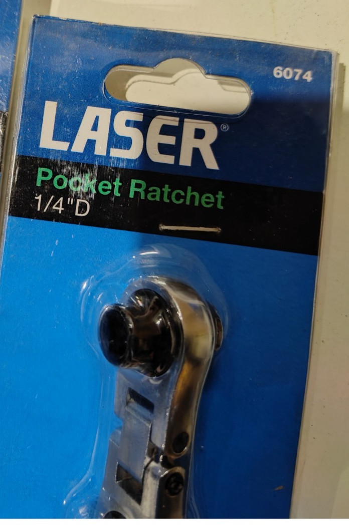 Pocket Ratchet & Bit Driver 1/4″D Laser 6074