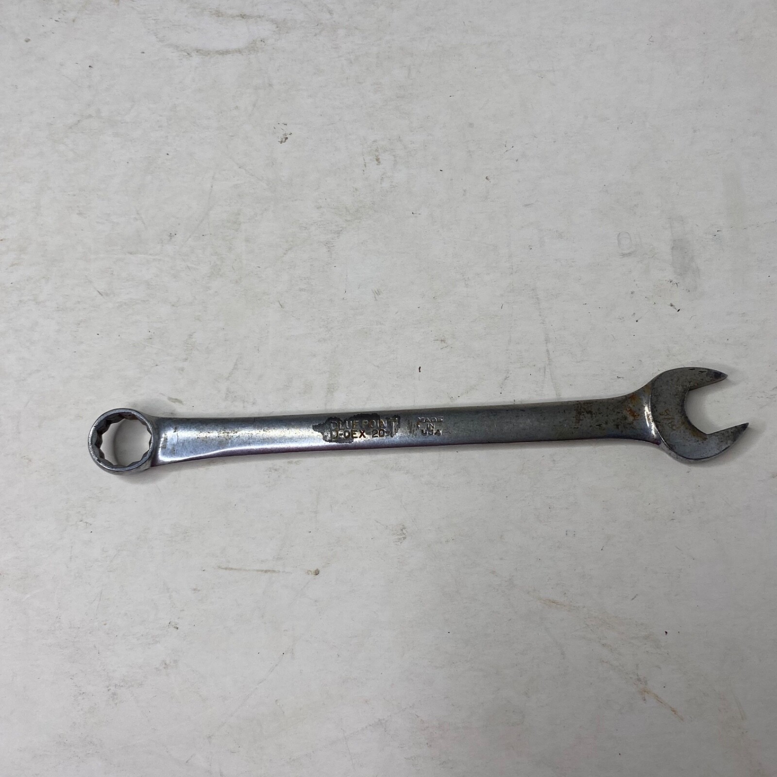 Blue-Point Lot OEX20 5/8″, + OEX-180 9/1 12-point Combination Chrome Wrench USA