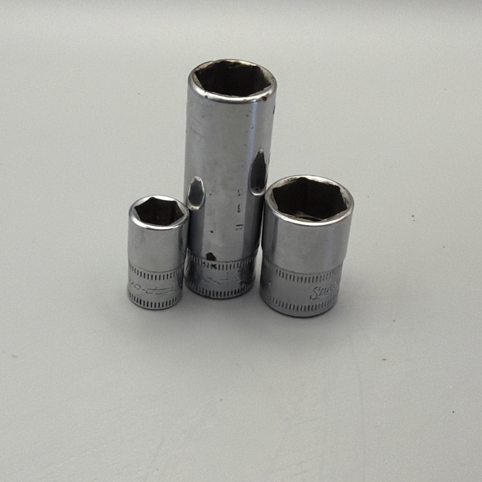 Snap On Set Of 3 Sockets Metric (TMM9, STMM13, FSM141), 6 Pt