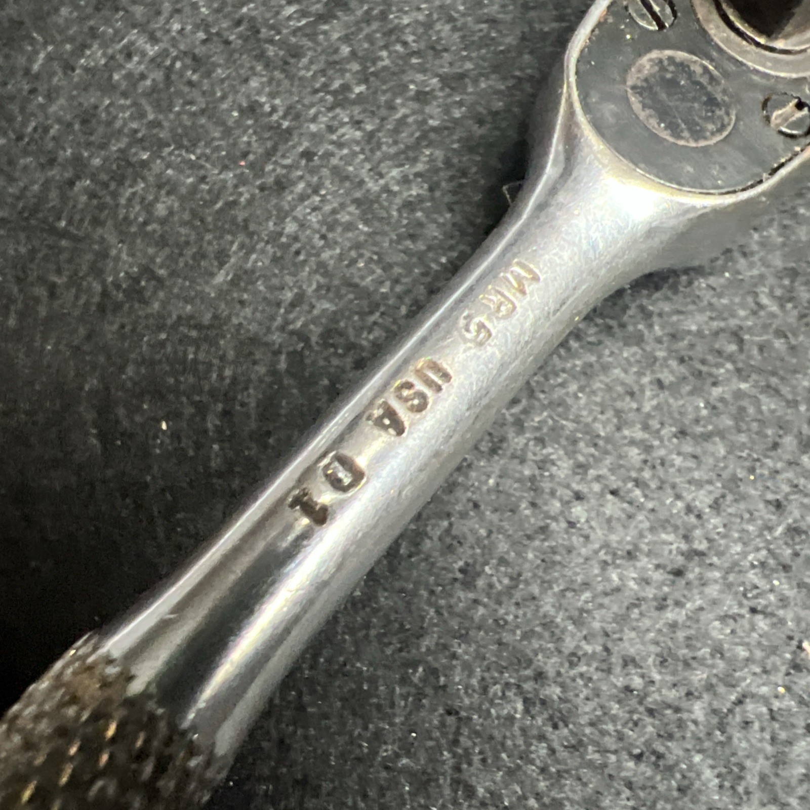 Vintage MAC Tools MR5 1/4” Ratchet w/ M4E Extension