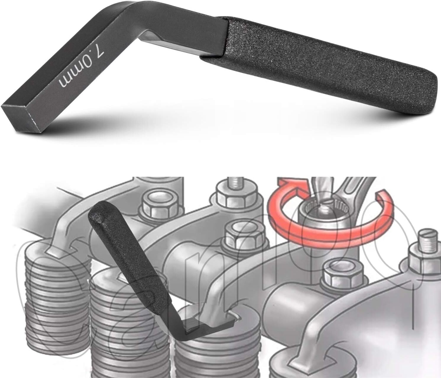 3163530 Brake Adjustment Tool 7MM Jake Brake Feeler Gauge For Cummins ISX Engine