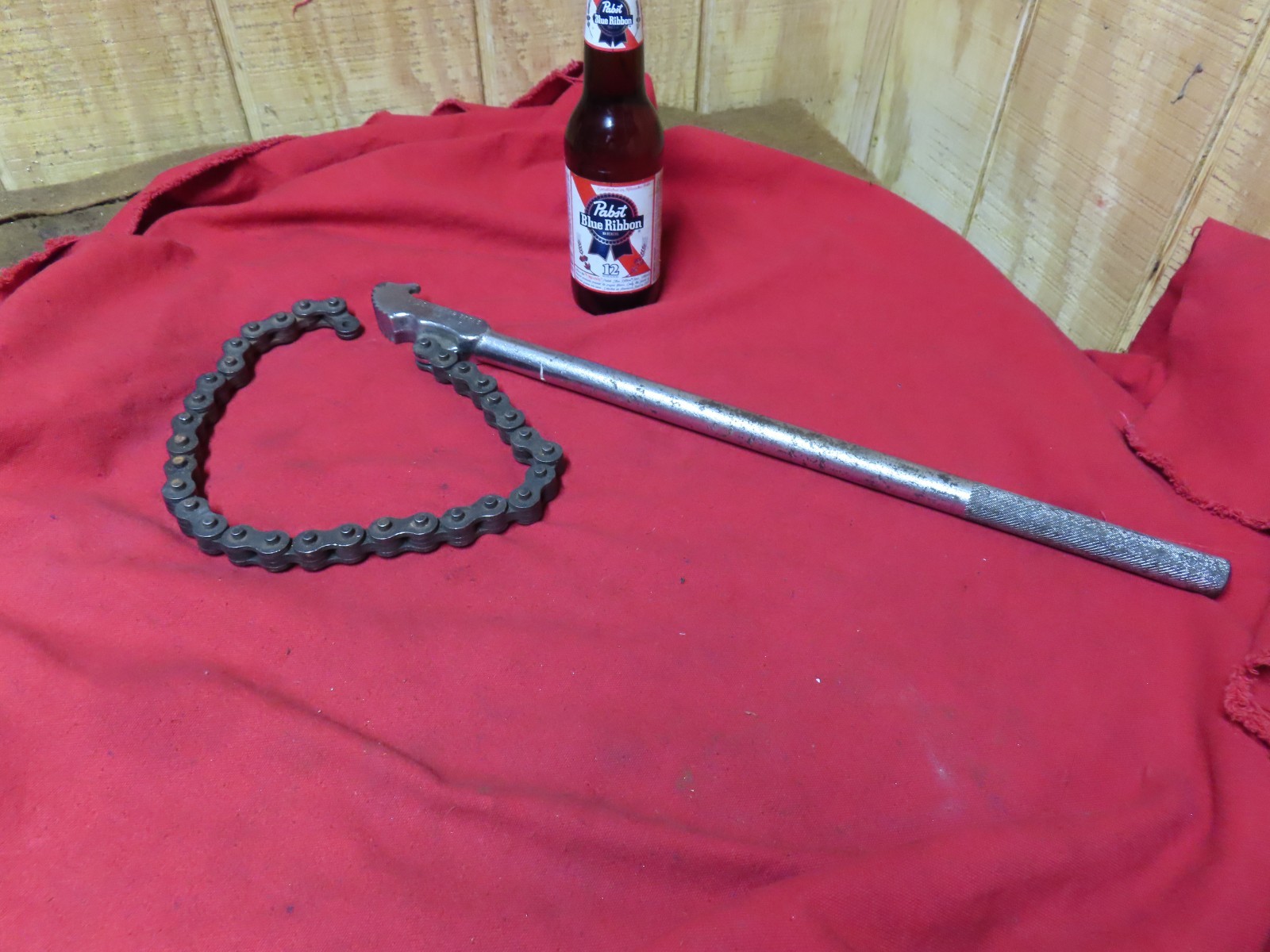 OTC like Chain Wrench,Toledo Beaver,20-1/2″OA,fits 6-1/2″pipe,USA~GD+🤠TB3.13.26
