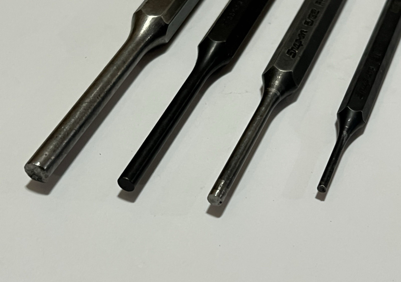 Snap On Pin Punch Set 4 pc 3/21 – 5/32 – 3/16 – 1/4 USA