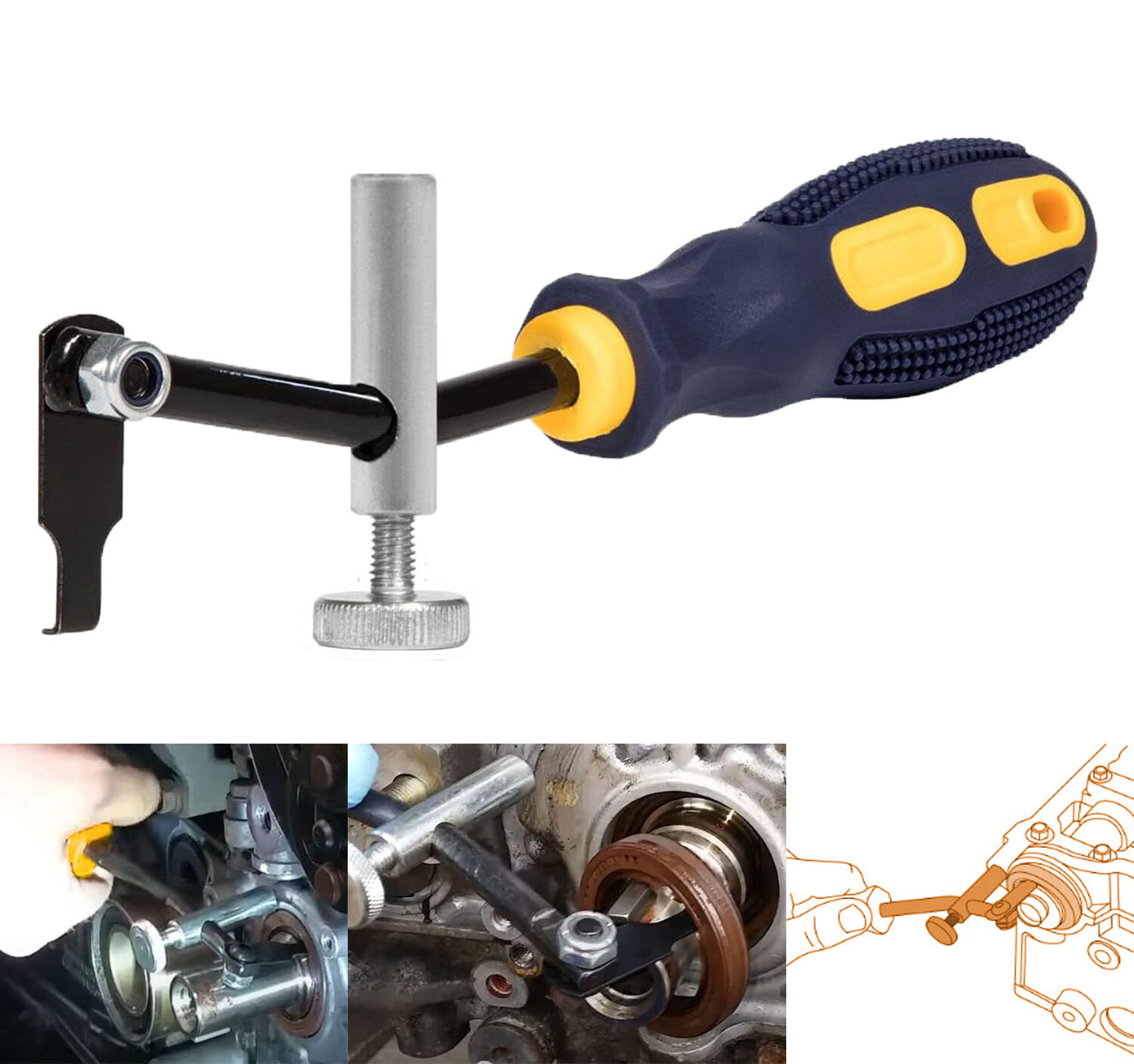 58430 Universal Crank Shaft Type Seal Puller For Many Shaft/Seal Application