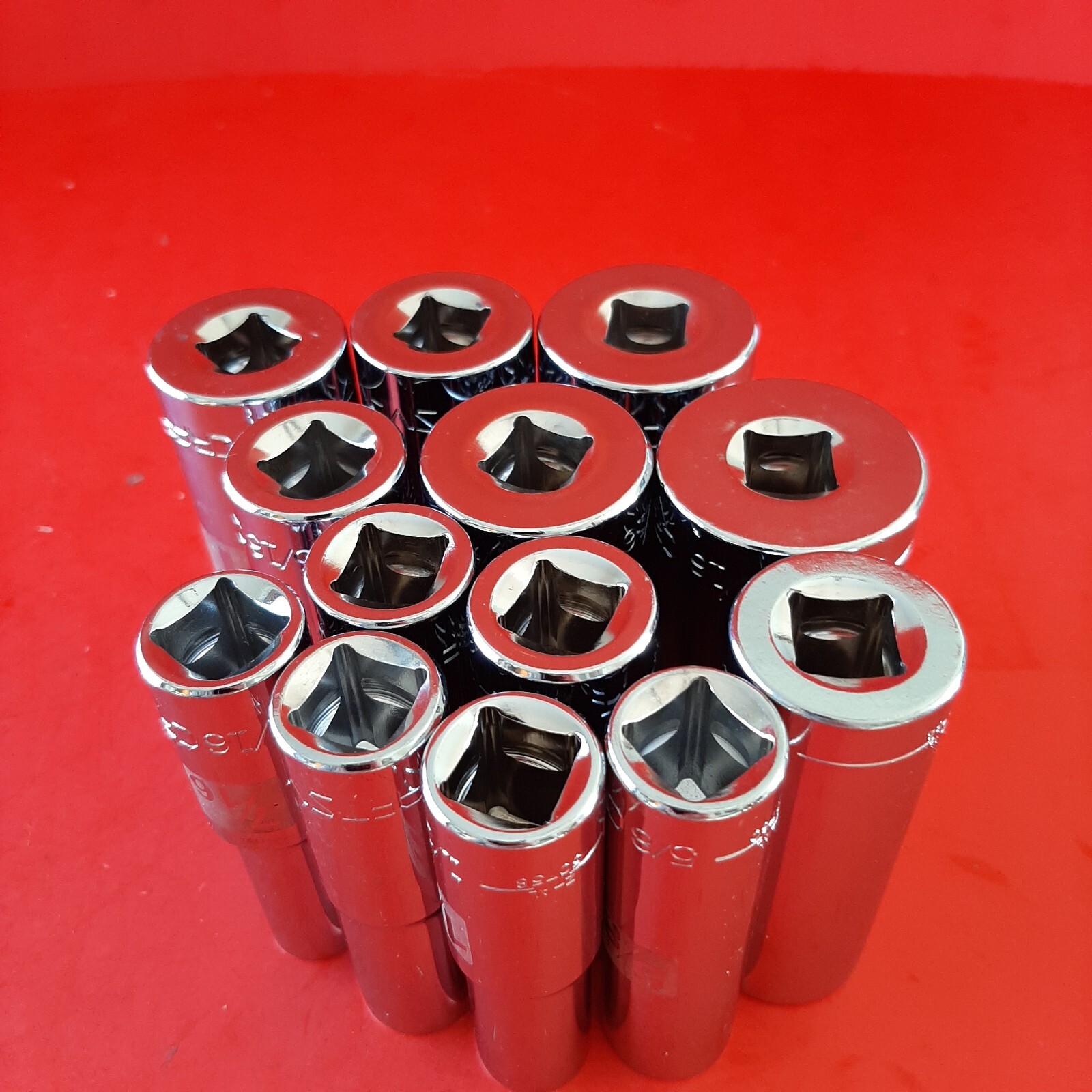 NEW CRAFTSMAN Easy Read 13pc 1/2″ Drive Deep 12pt SAE Socket Set 7/16 – 1 3/16