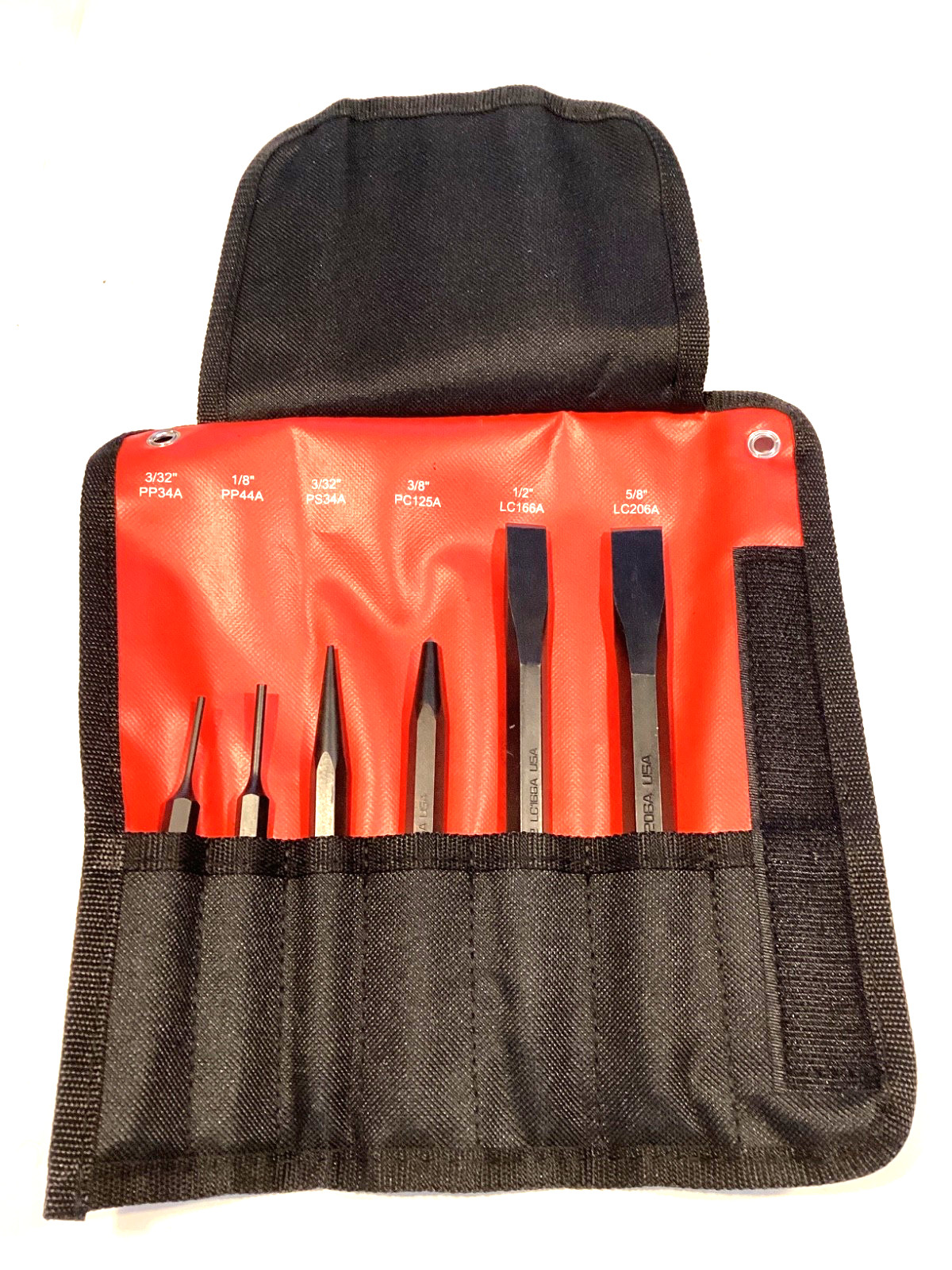 Matco Tools SPC6PA NEW 6 Piece Punch and Chisel Set With Storage Pouch USA MADE