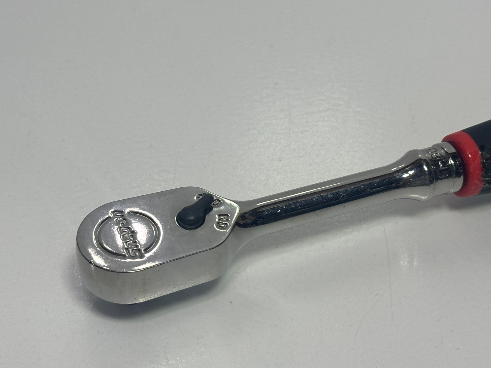 🇺🇸 Snap-on Tools USA 3/8″ Drive RED Soft Grip Standard Handle FH80