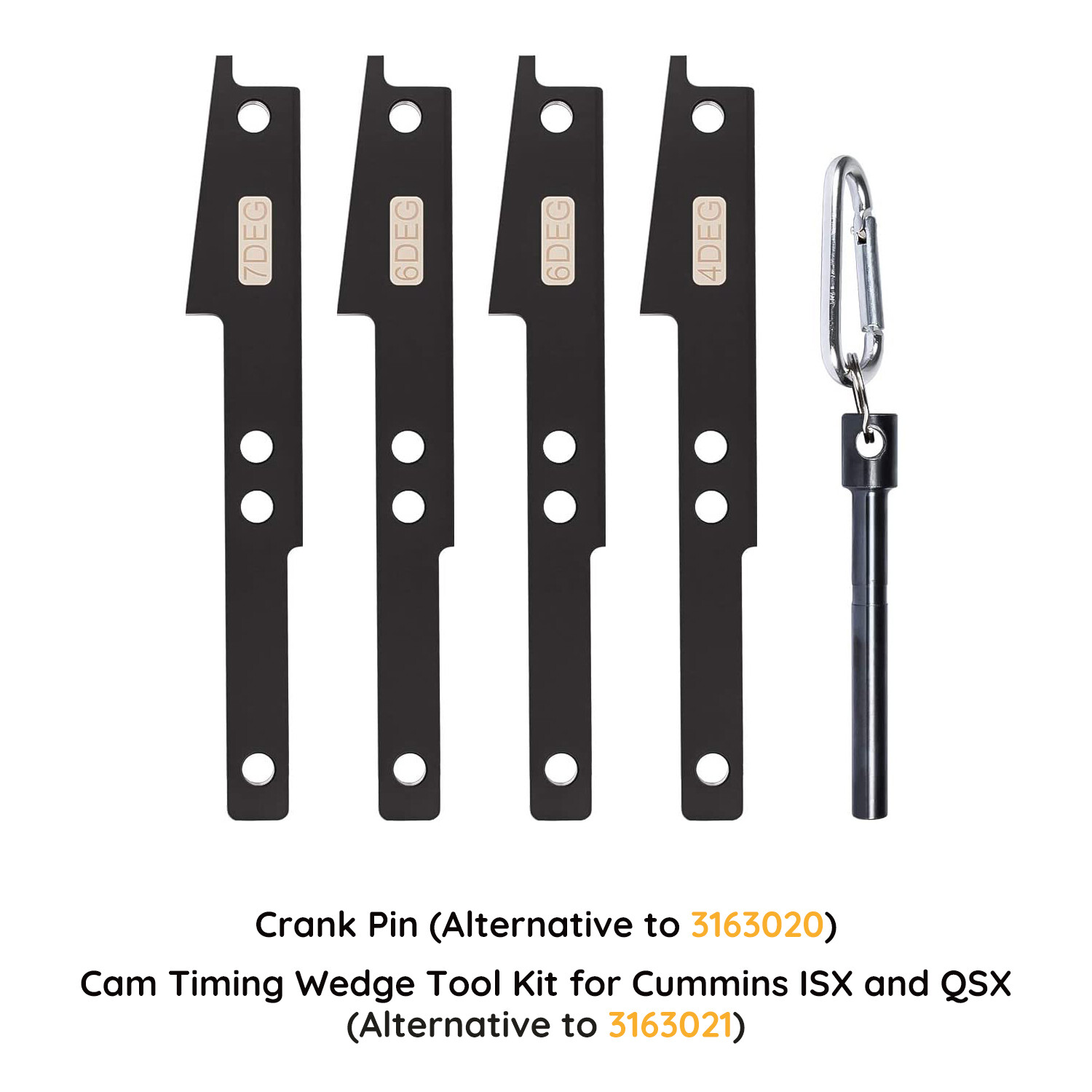 3163021 3163069 3163530 Cummins ISX QSX Timing Injector Cam Gear Puller Tool Kit