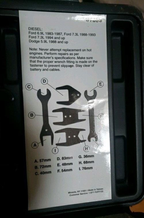 EverTough 67063 Fan Clutch Wrench Set **Used like NEW**