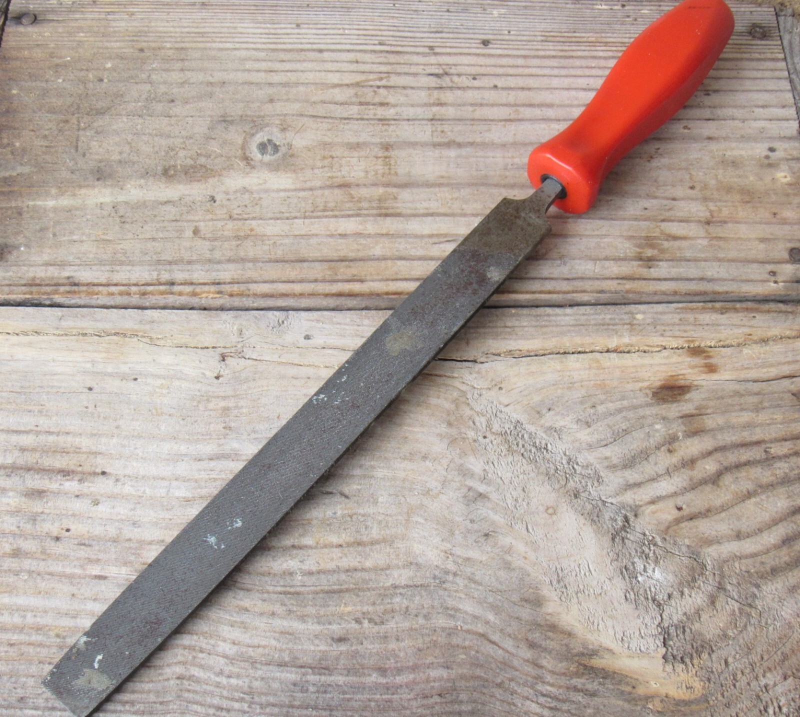 SNAP ON HF616 RED HARD HANDLE LARGE FLAT FILE HF-616 NICE USED CONDITION