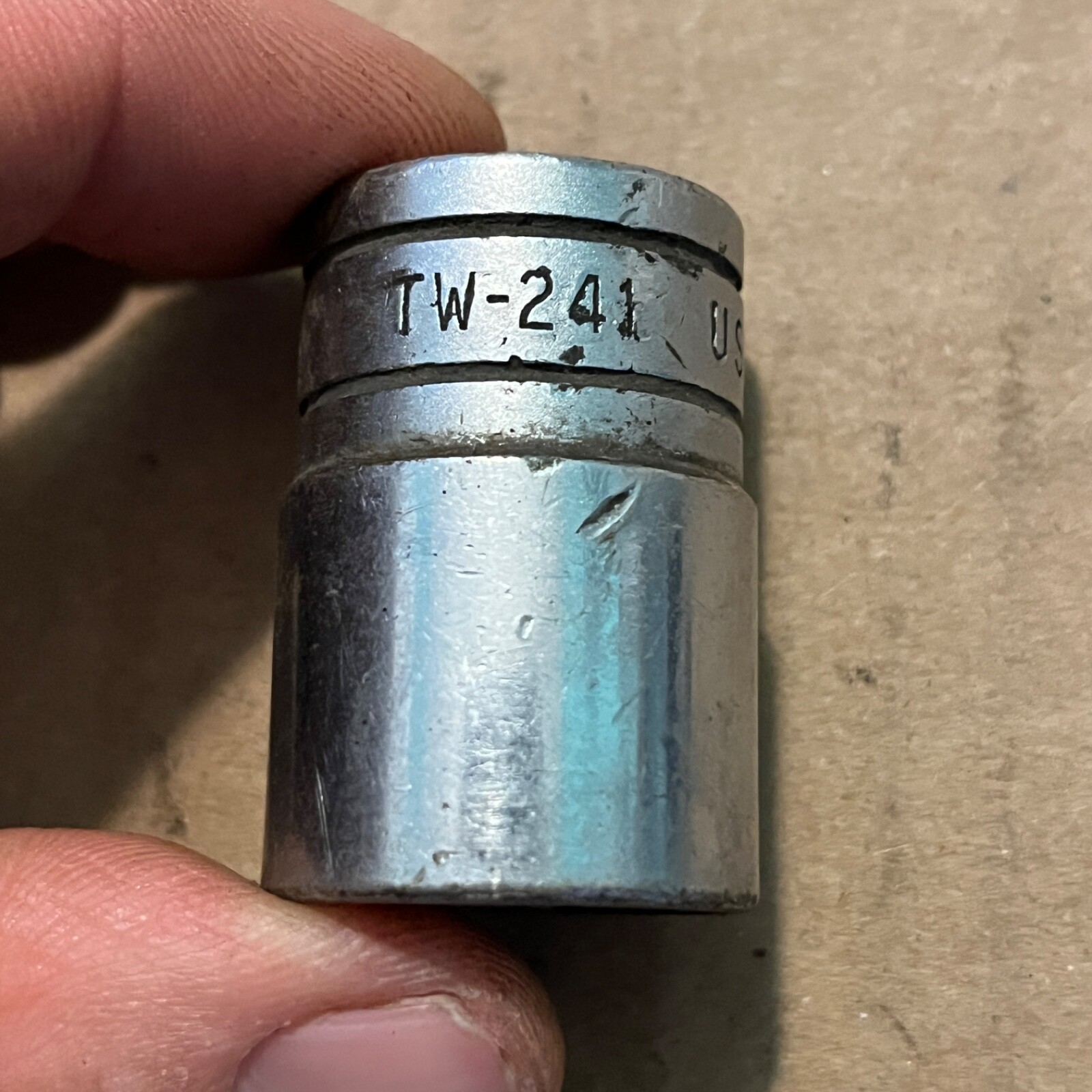 Snap-on Vintage 1/2″ Drive SAE 3/4″ Shallow 6-Point Socket TW-241