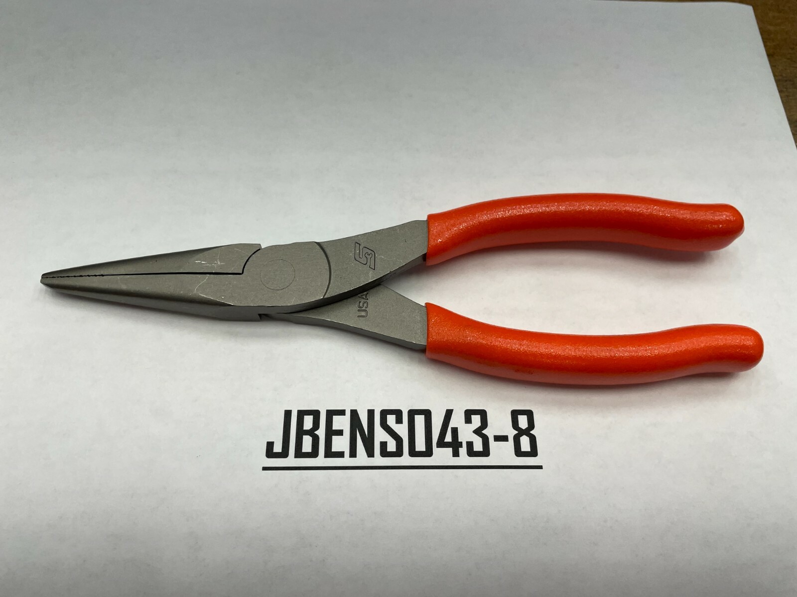 Snap-on Tools USA NEW ORANGE 8″ Talon Soft Grip Needle Nose Pliers 96ACFO