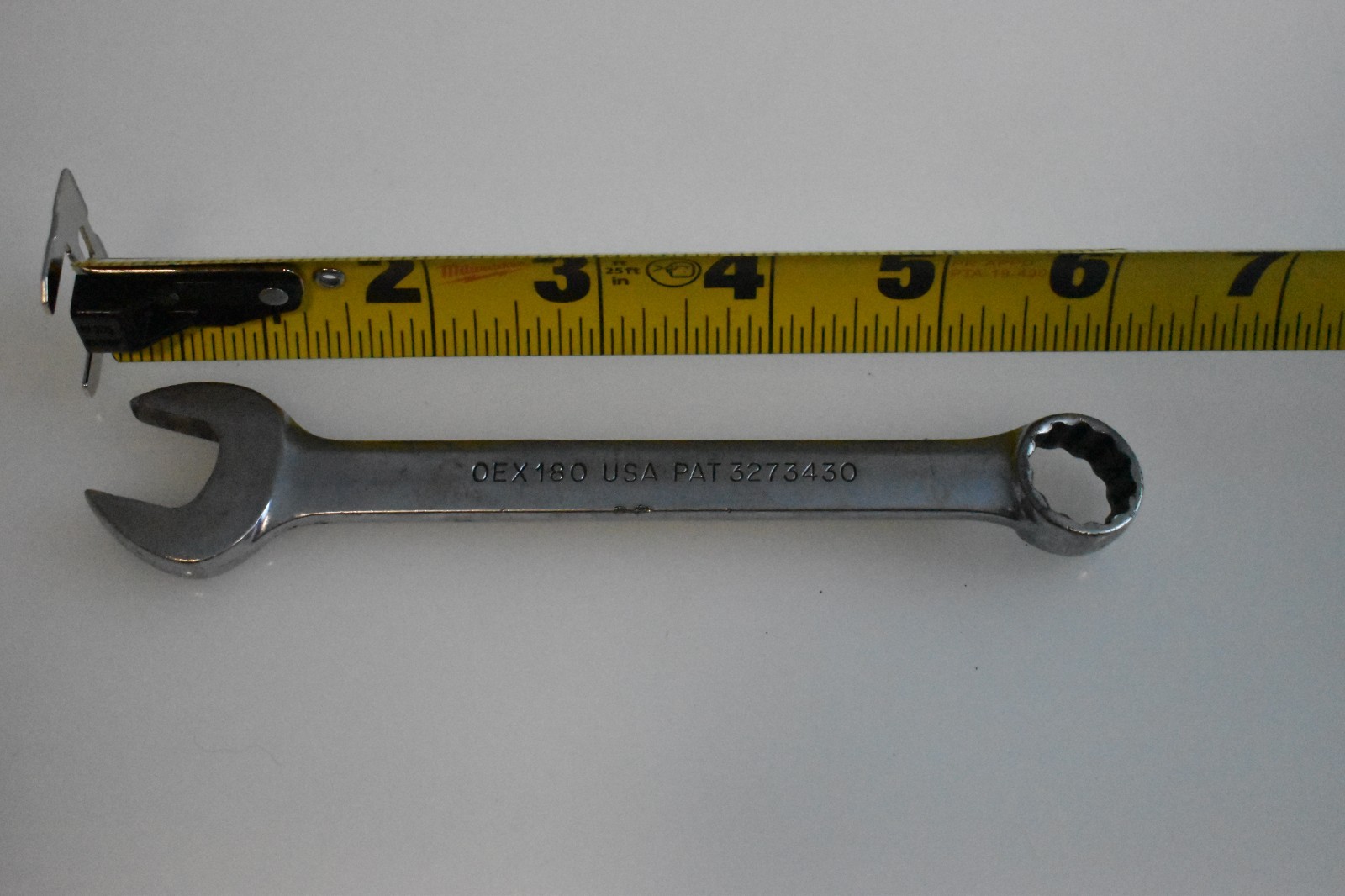 Snap-On Tools OEX180 9/16″ SAE Short Combination Wrench 12 Point USA Chrome
