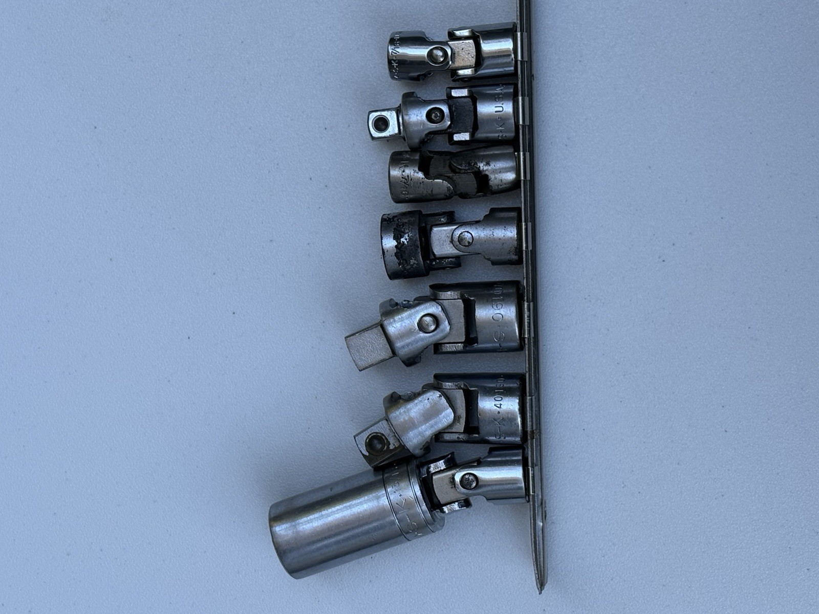 Lot of 7 SK Tools (S-K) Universal Joints, Swivels & Adapters – Made in USA!