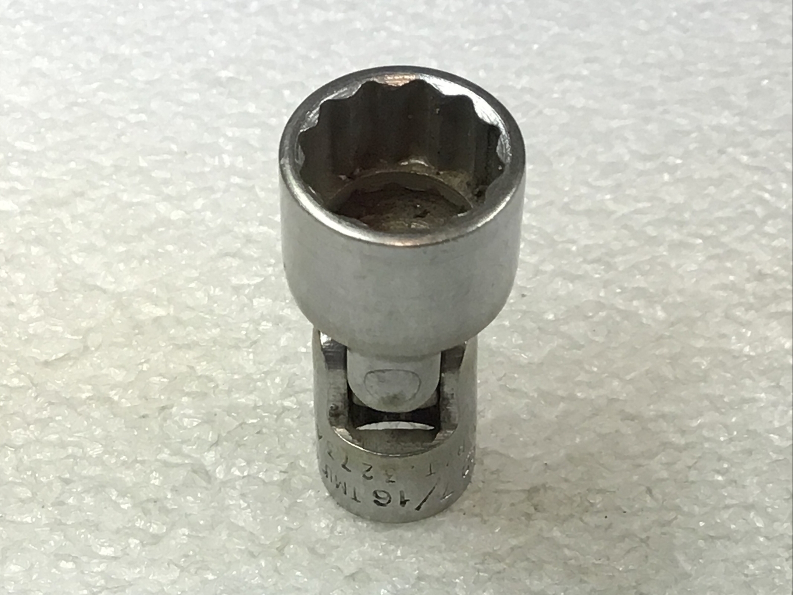 Snap On TMU141 – 7/16”, SAE, 1/4″ Dr., Chrome, 12Pt., Swivel Socket-USA-NICE-