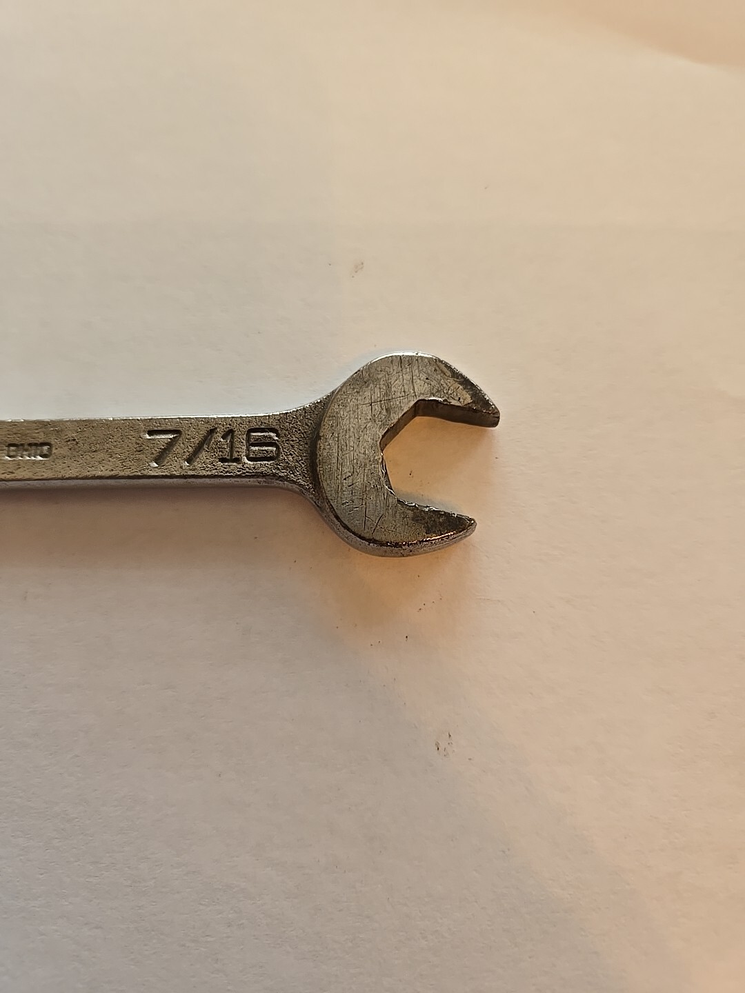 Mac Tools Sabina 7/16″ 6PT Short Chrome Combination Wrench CH14
