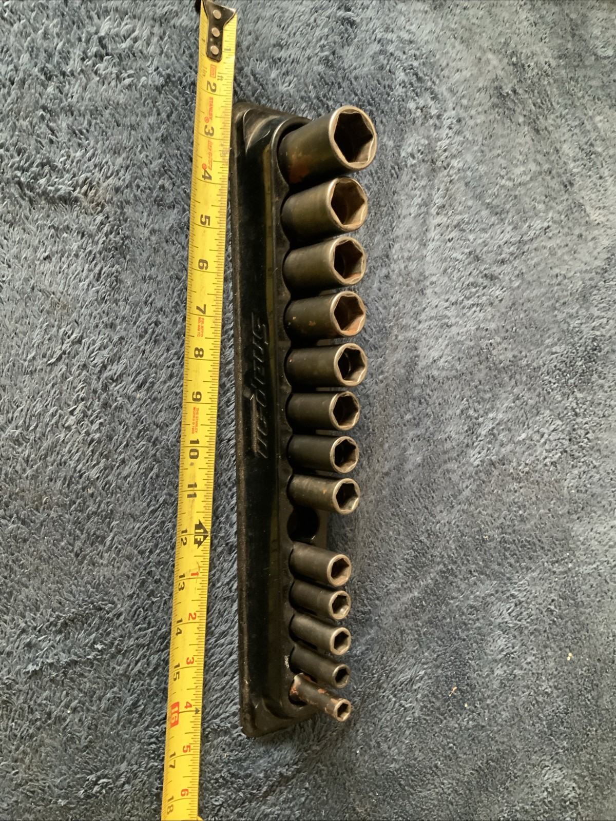 Snap On 3/8” Drive Deep Impact Socket Set, 6pt, 8-12, 14-19, 21, 24mm…miss 13mm…