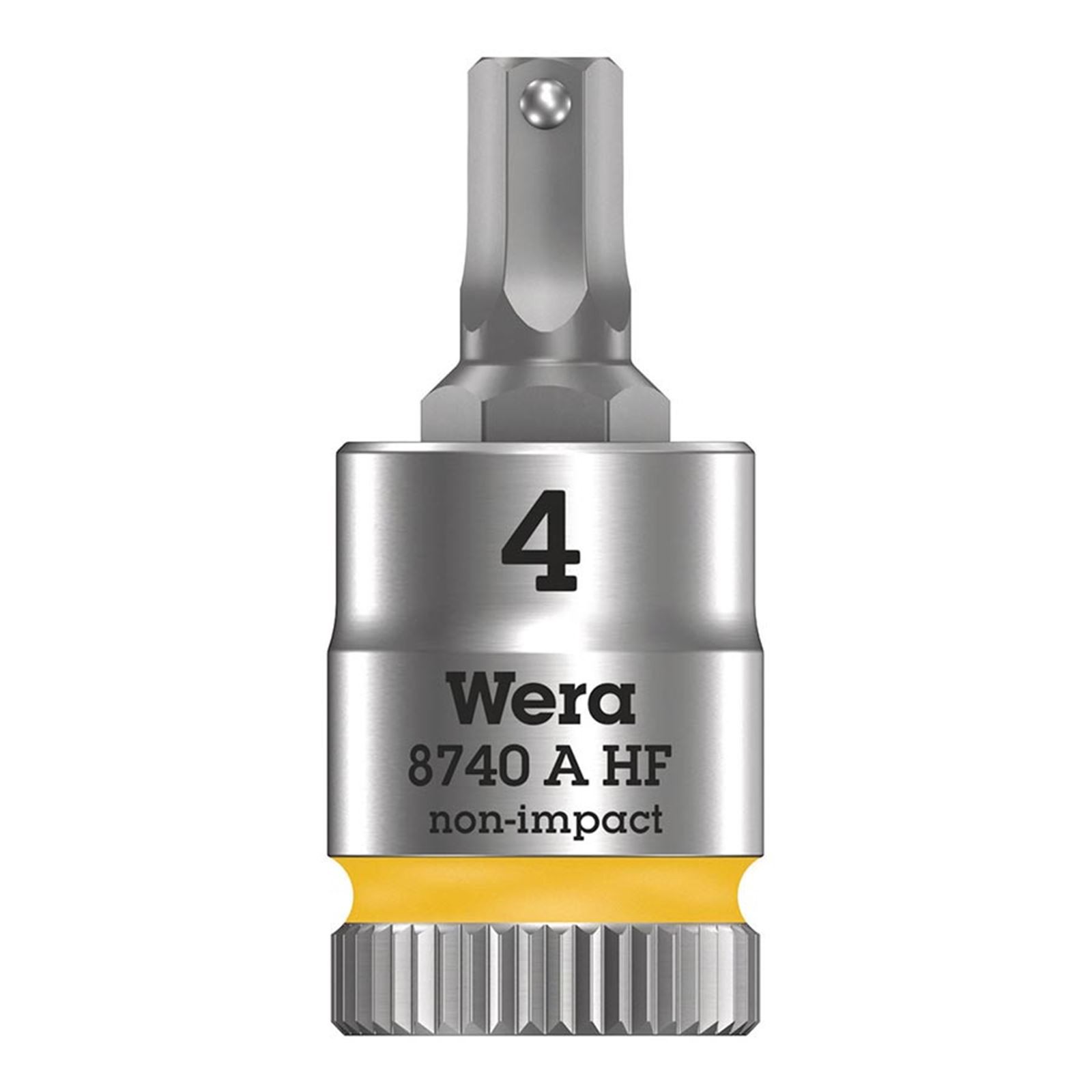 Wera 8740A HF Zyklop 1/4» Drive Hex 4.0 x 28mm with HF 05003333001