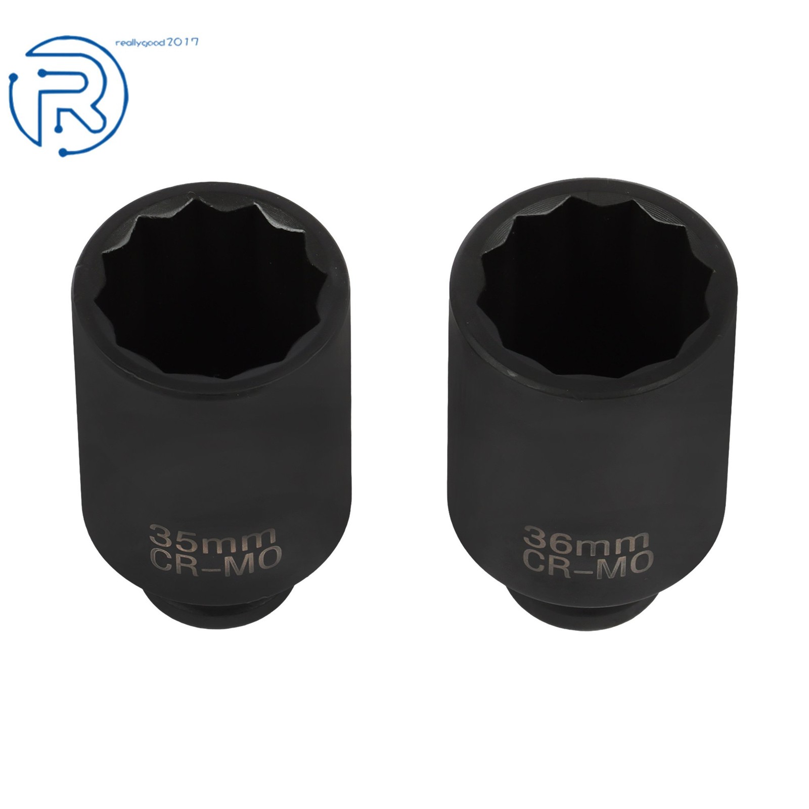 8pcs 1/2″ Impact Socket Set 12 Point 1/2″Drive Deep Spindle Axle Nut 29mm-39mm
