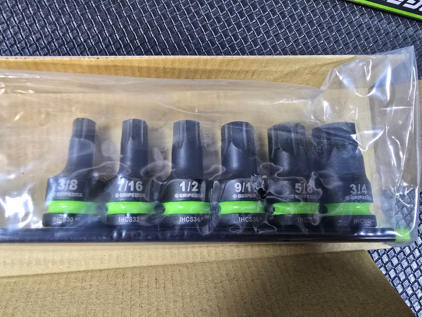 GRIPEDGE RPT Impact Hex Driver Set – 6-Pc 1/2’’ Drive Short SAE IHCS6S GRIP EDGE