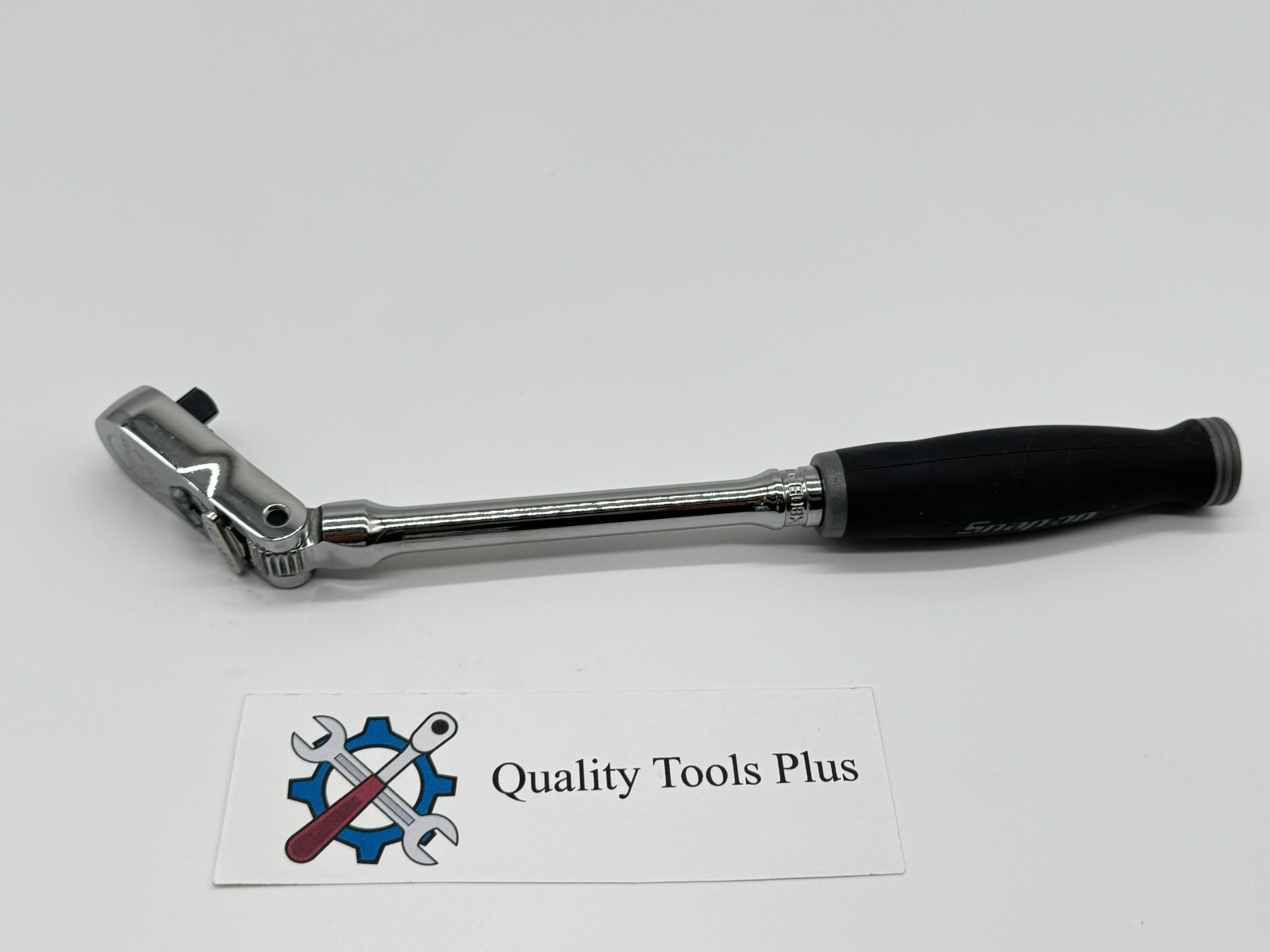Snap-On Tools NEW FHLX80B 3/8 Dr Soft Grip Long Locking Head Ratchet Dk Titanium