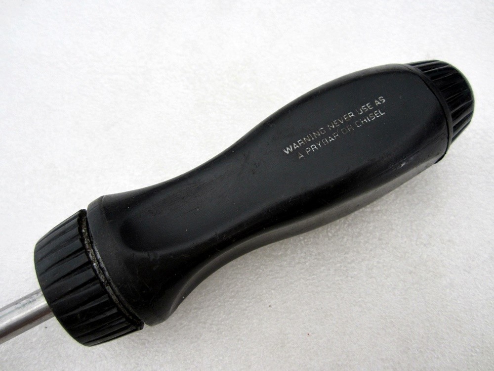 Snap-on Ratcheting Screwdriver & Bits SSDMR4A Black USA