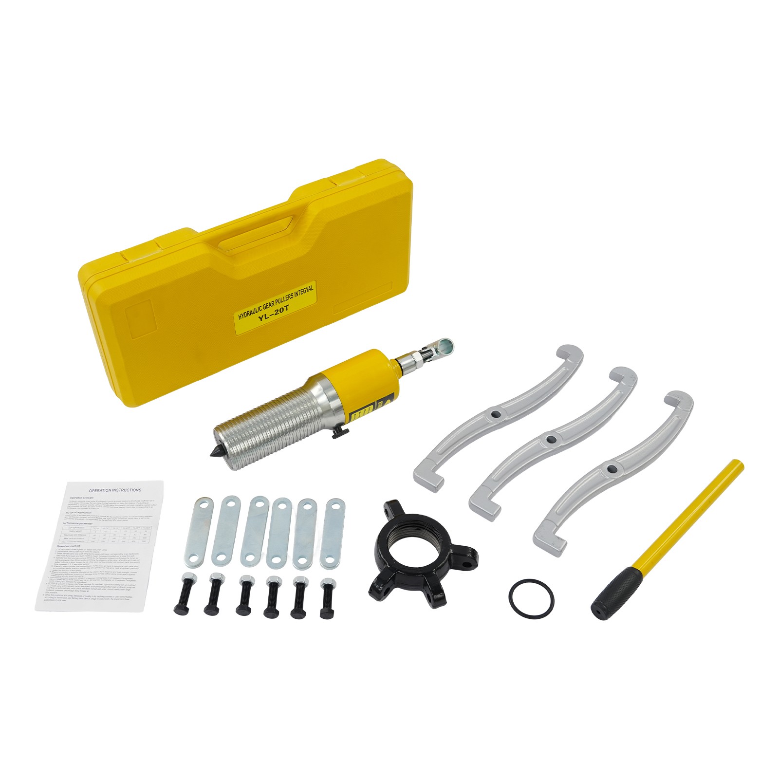 2 or 3 Jaws 20T Hydraulic Gear Puller Set Wheel Bearing Pulling Separator w/Case