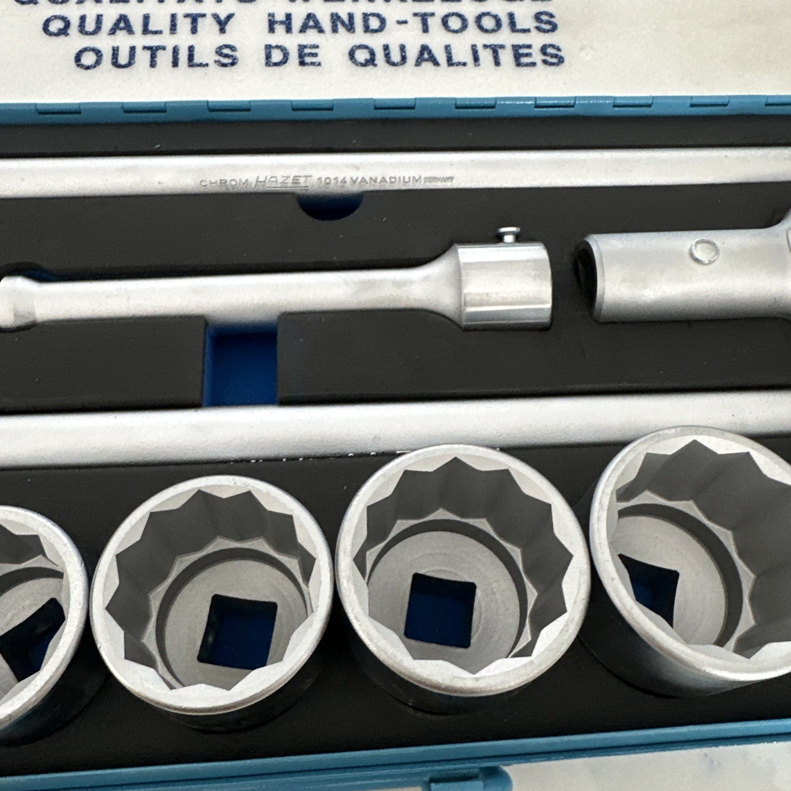 Hazet 1000AZ Socket Set 12 Pt SAE Socket 21 Pc. Set 3/4″ Drive W/ Metal Case New