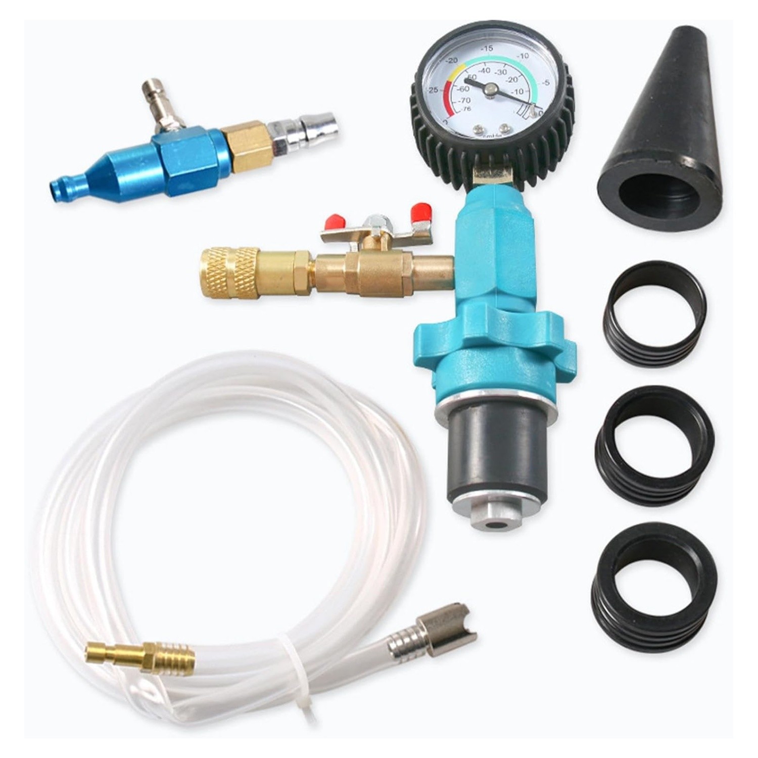 Auto Coolant Vacuum Kit Cooling System Vacuum Radiator Kit Refill & Purging Tool