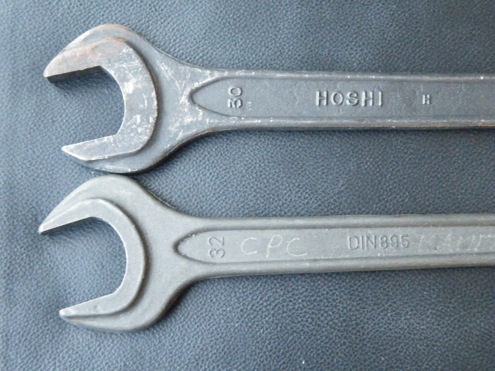 Vtg Gedore DIN895 Open Wrench 24x27mm(x2) + 27x32mm Germany + HOSHI FREE SHIP