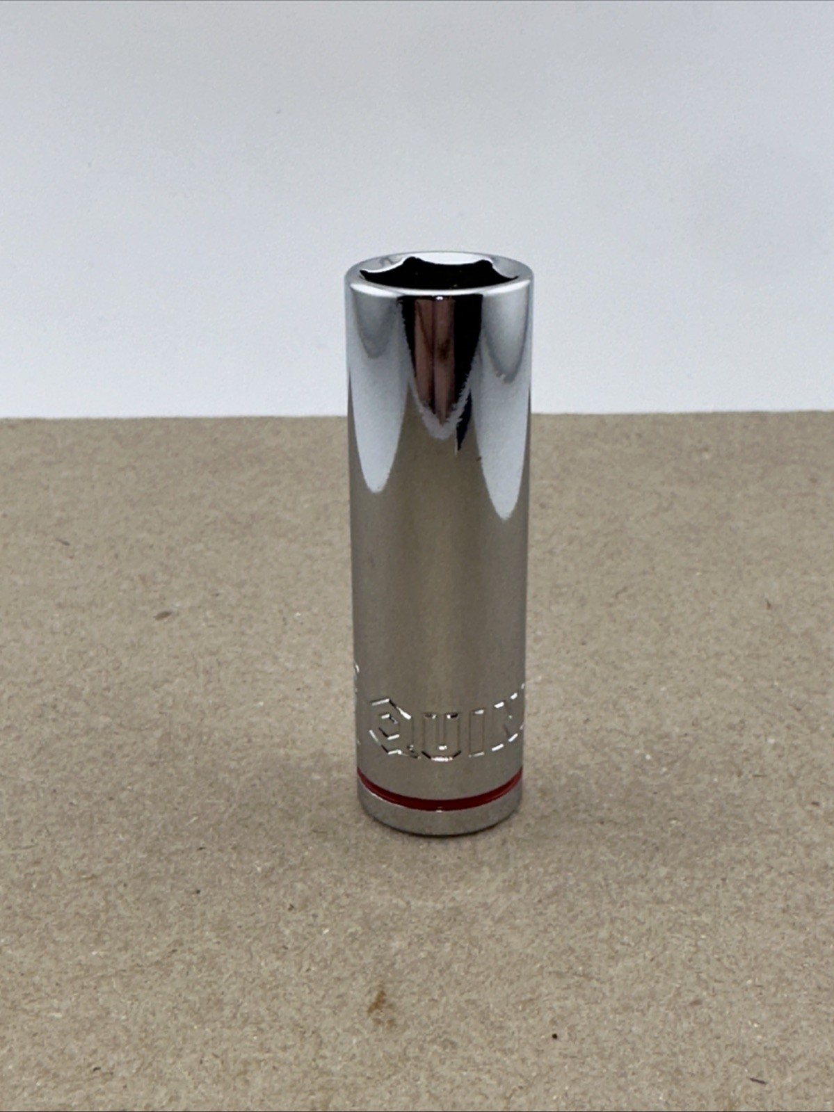 Quinn 9/16” Socket. 3/8” Drive. Deep Well. 6 Point. New. 0491