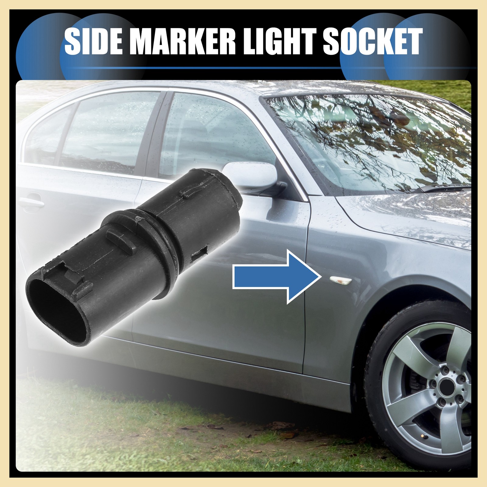 2pcs Side Marker Light Socket No.63138382104 for BMW Mini Cooper 3 5 Series New