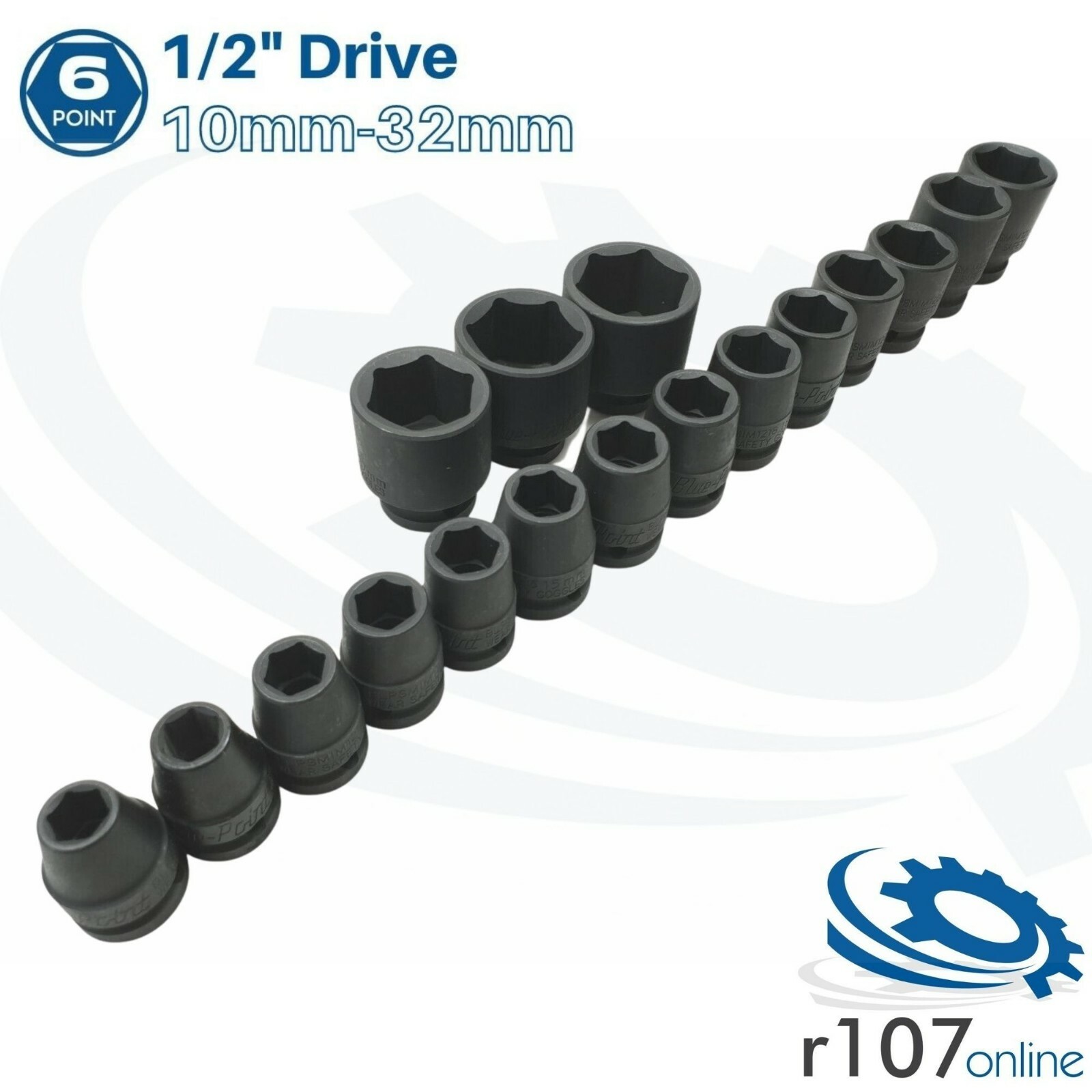 Blue Point 1/2″ Impact Sockets 10mm-32mm – As sold by Snap On