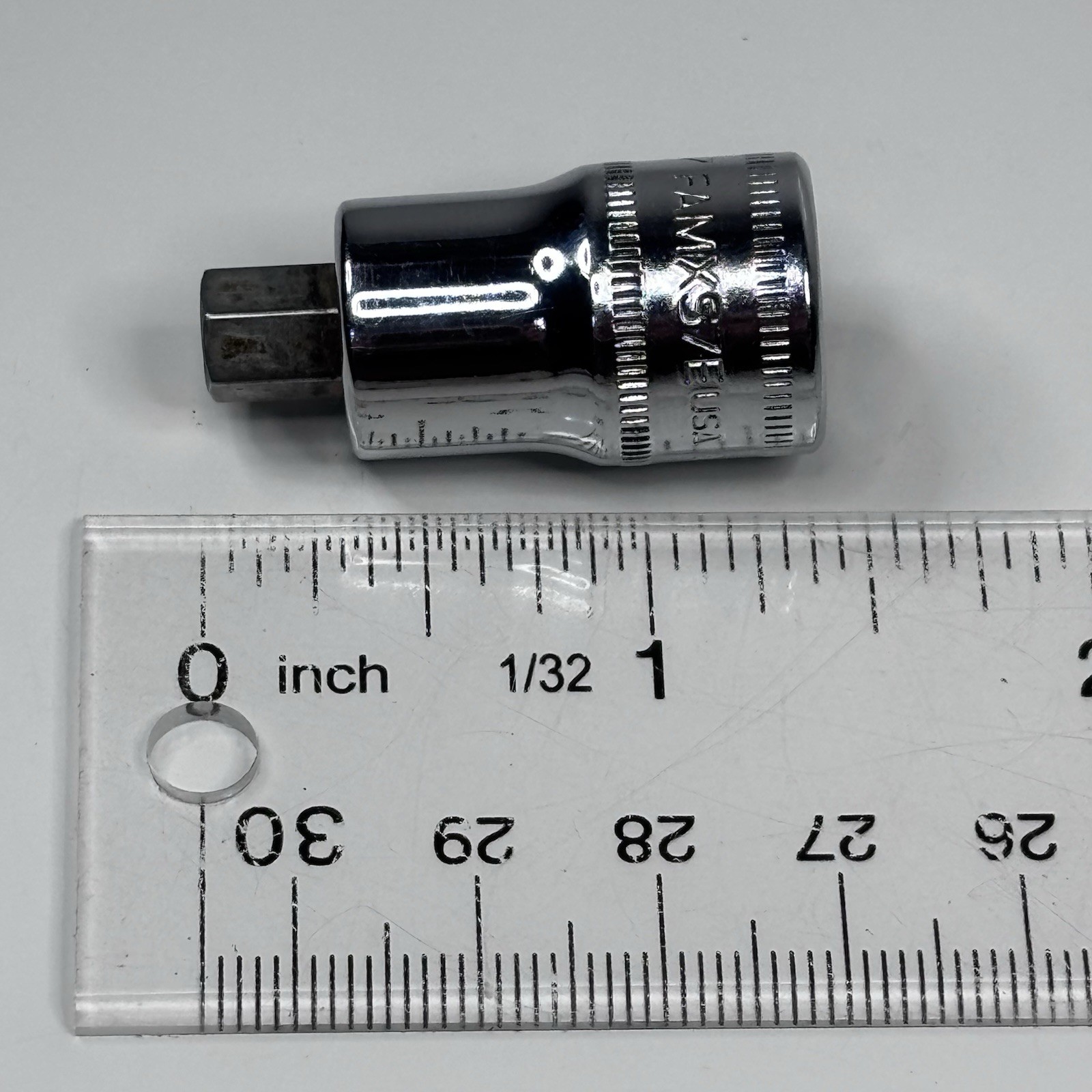 Snap On Tools FAMXS7E 3/8 Dr Metric 7mm Stubby Hex Socket Driver USA 2002 VGC