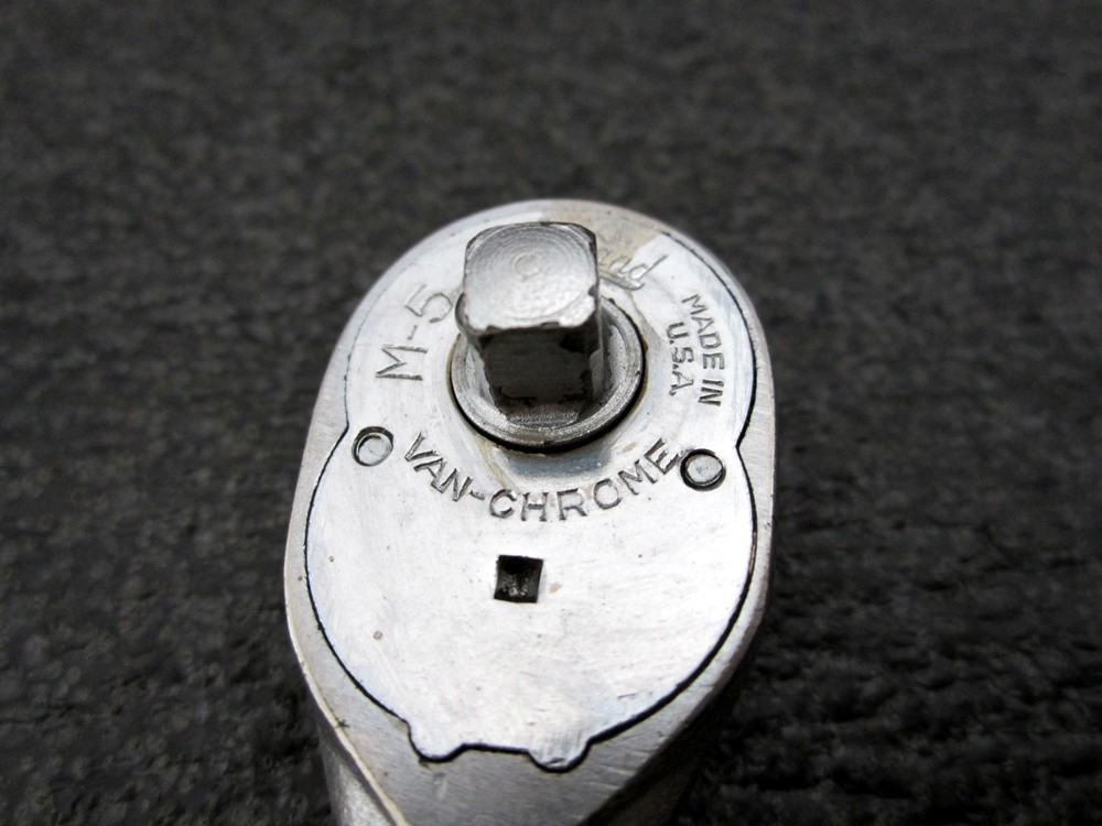 Vintage Herbrand 1/4″ Drive Ratchet M-5 Van-Chrome Made in USA