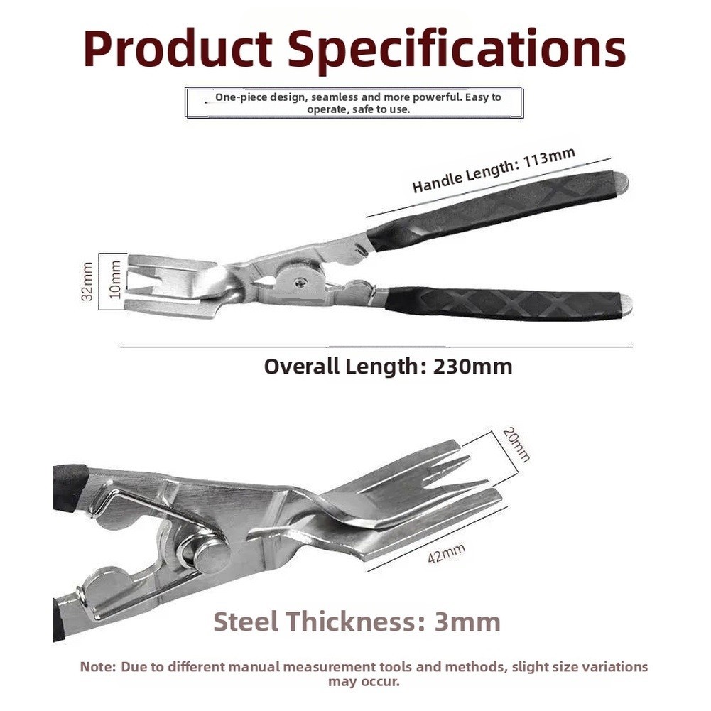 Stainless Steel Plastic Rivet Remover Pliers with Non Slip Comfortable Handle