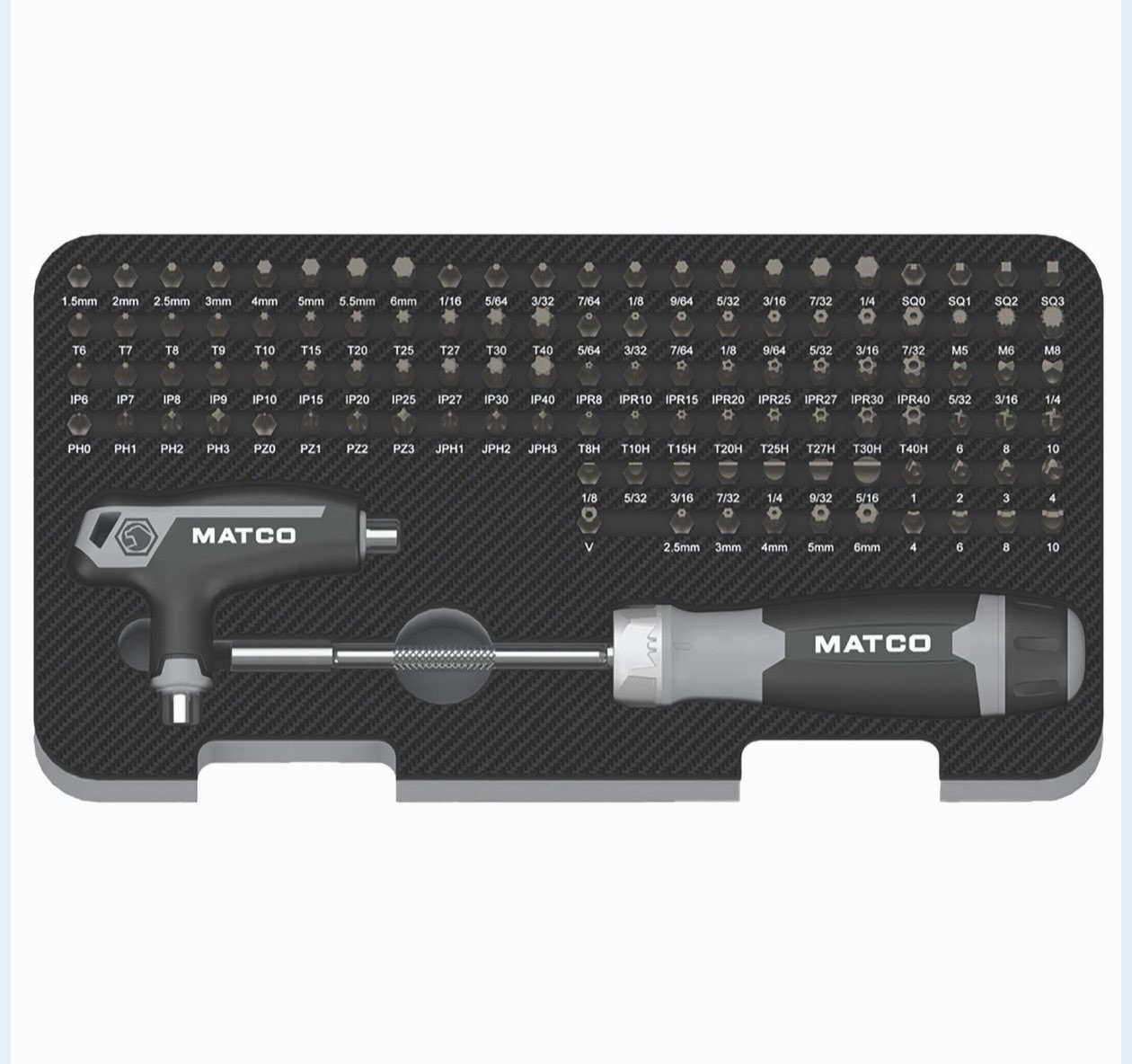 Matco Tools SBIT112OGB 112 Piece Opti-Grip Multi-Bit Set