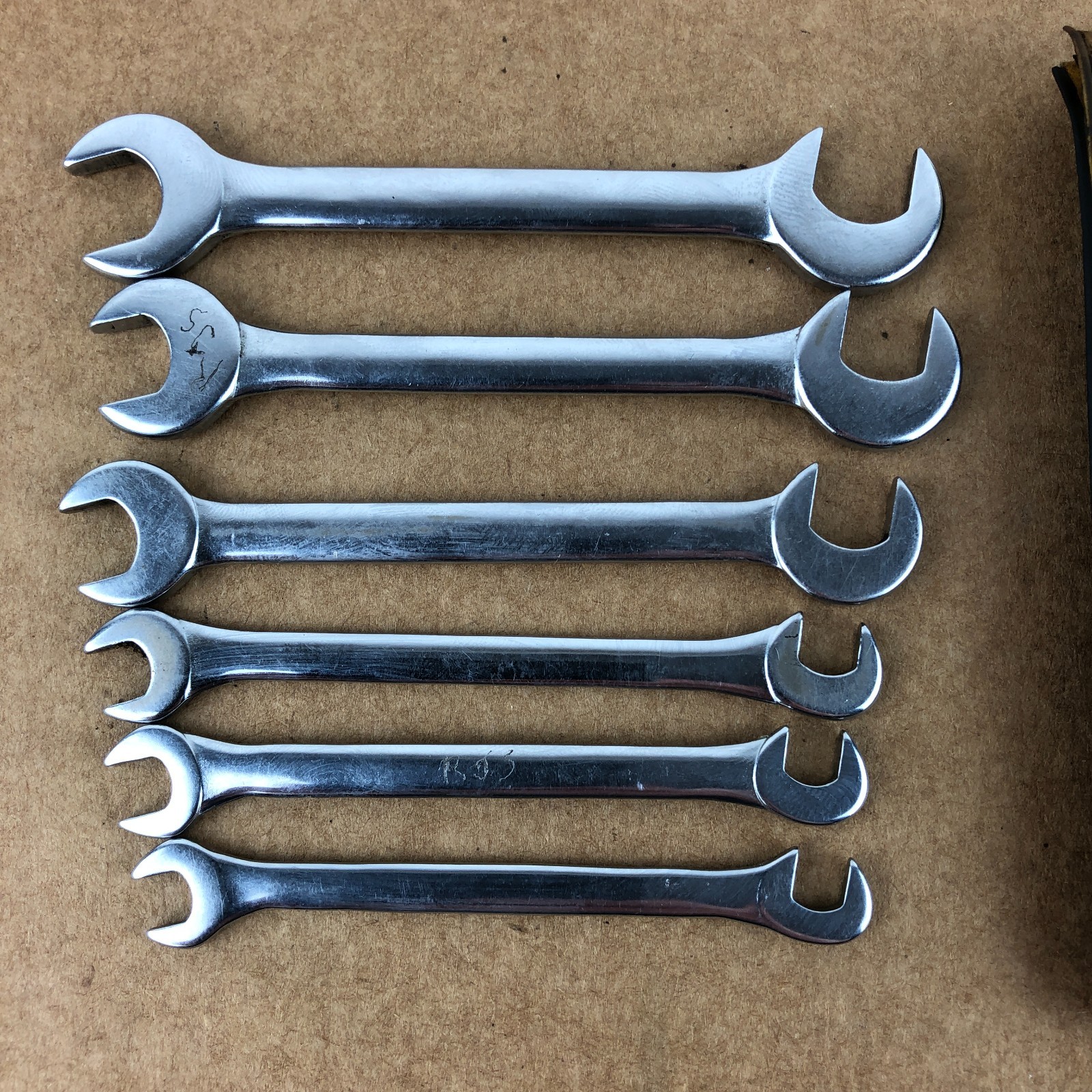 Vintage Craftsman USA Open End Ignition Wrench Set 4306 Pouch Partial 6PC Offset