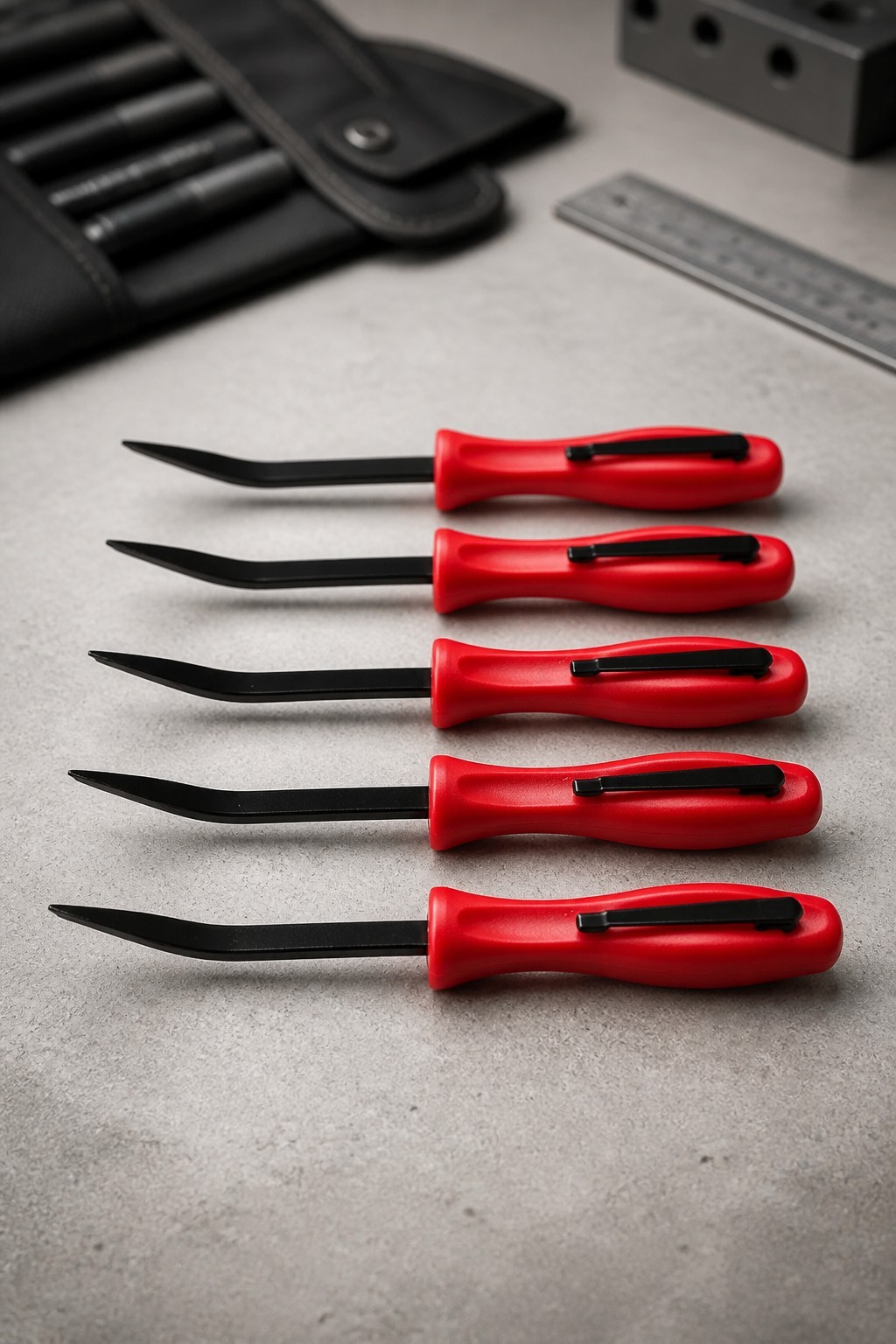 5X RED Promo SE For Snap on tools 1/4″ Shank Angled PRY BAR screwdriver + GIFT!!