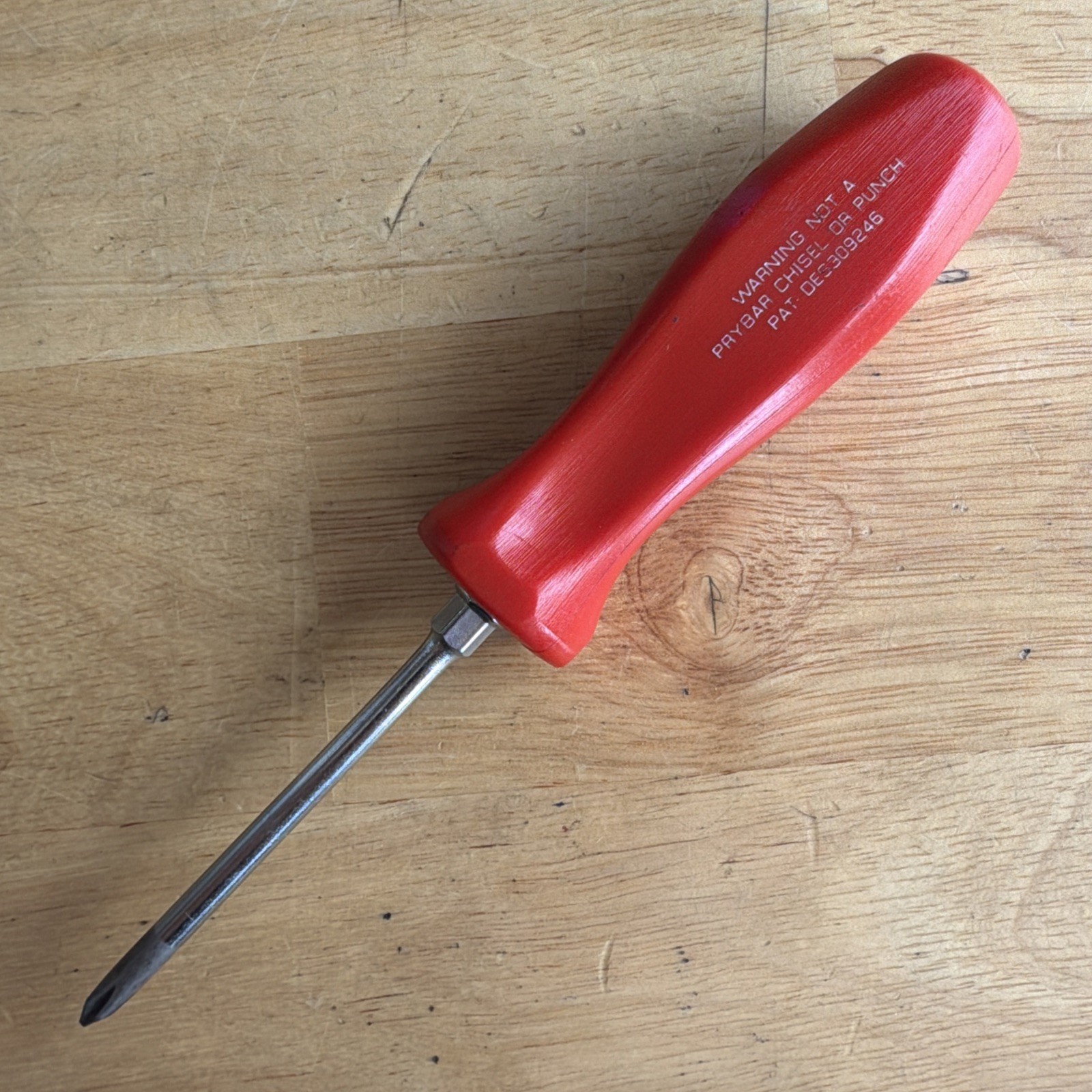 Snap On Tools P1 No. 1 Phillips Screwdriver Red Hard Handle SDDP31 USA READ!