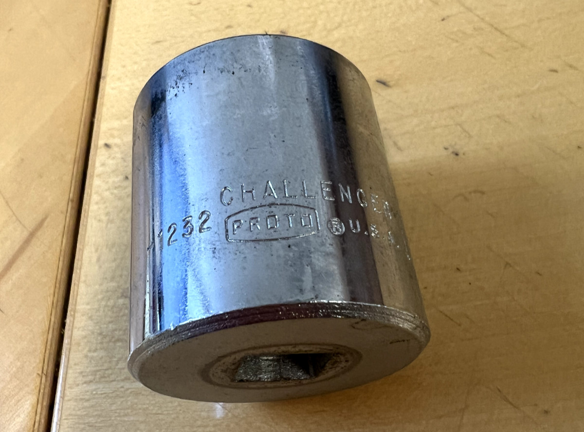 PROTO Challenger 1232 1″ 12-Point Chrome Socket 3/8″ Drive